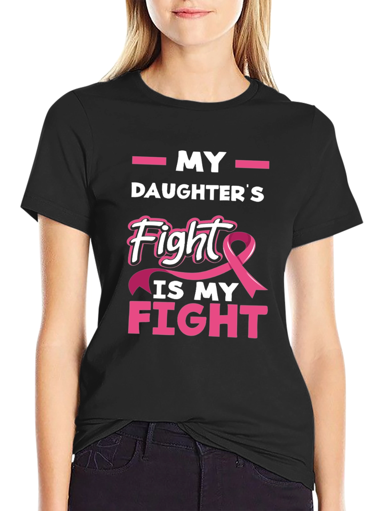 My Daughters Fight Breast Cancer Awareness T-Shirt