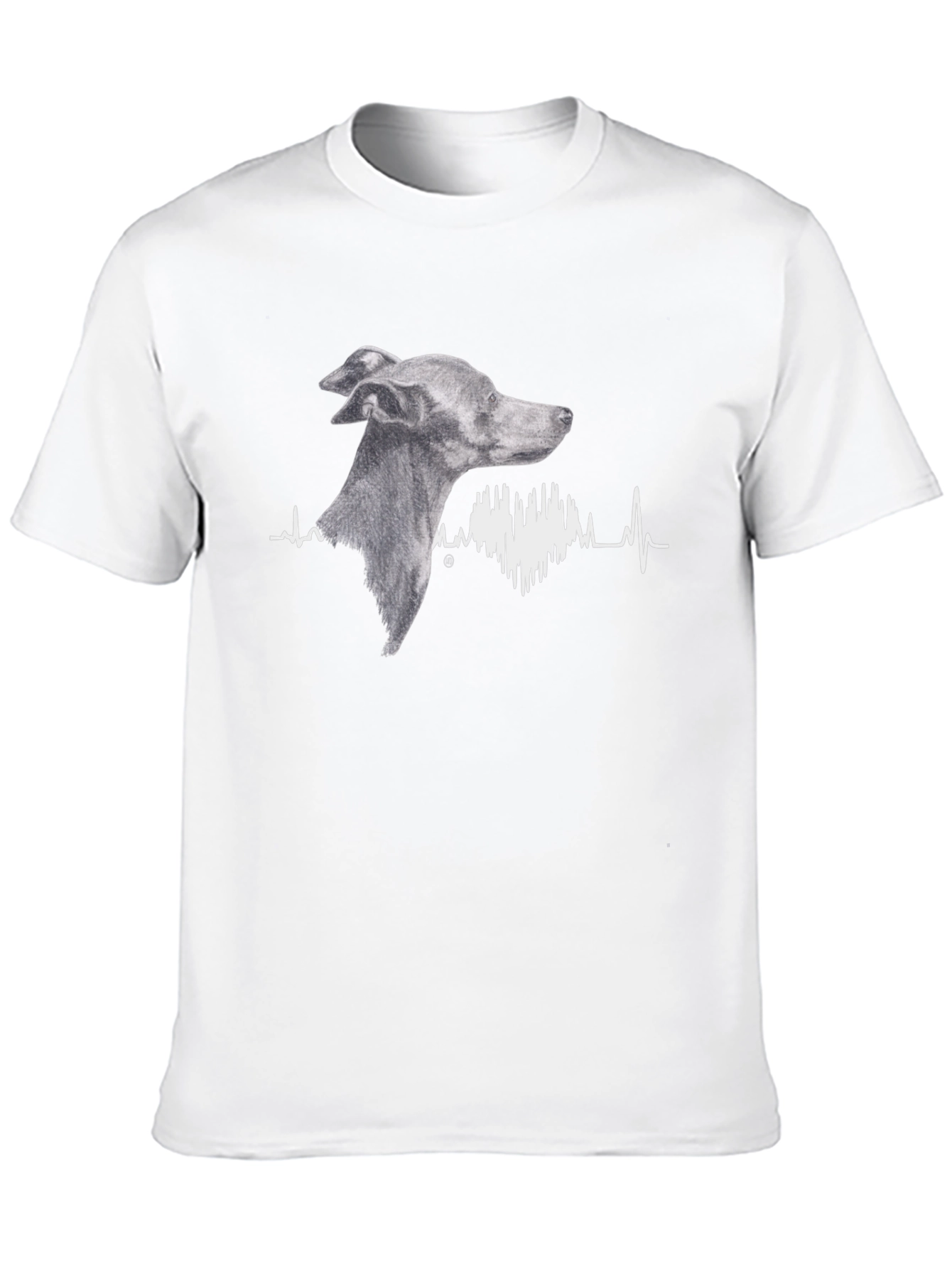 Dog Heartbeat T-Shirt - Unique Canine Design