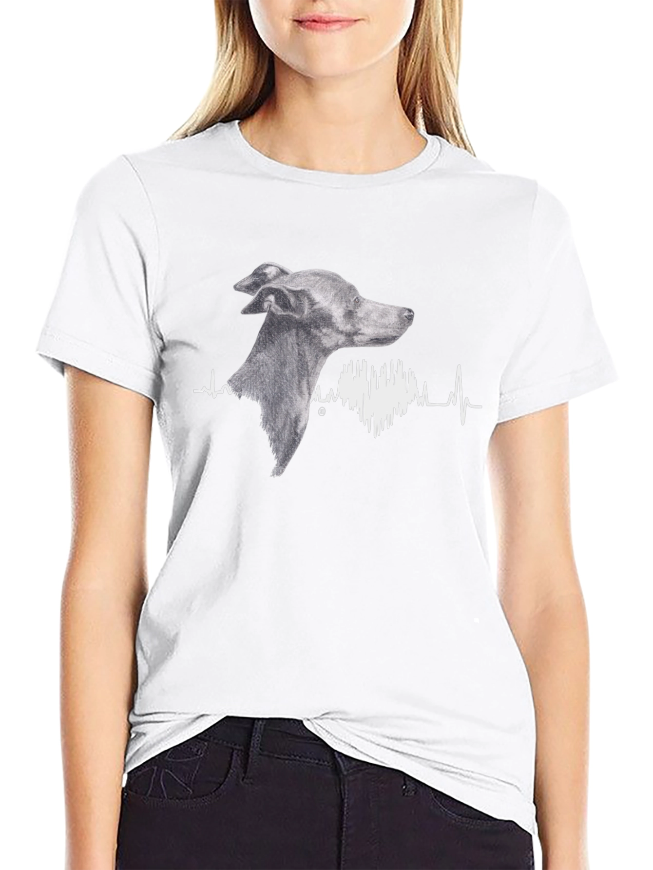 Dog Heartbeat T-Shirt - Unique Canine Design