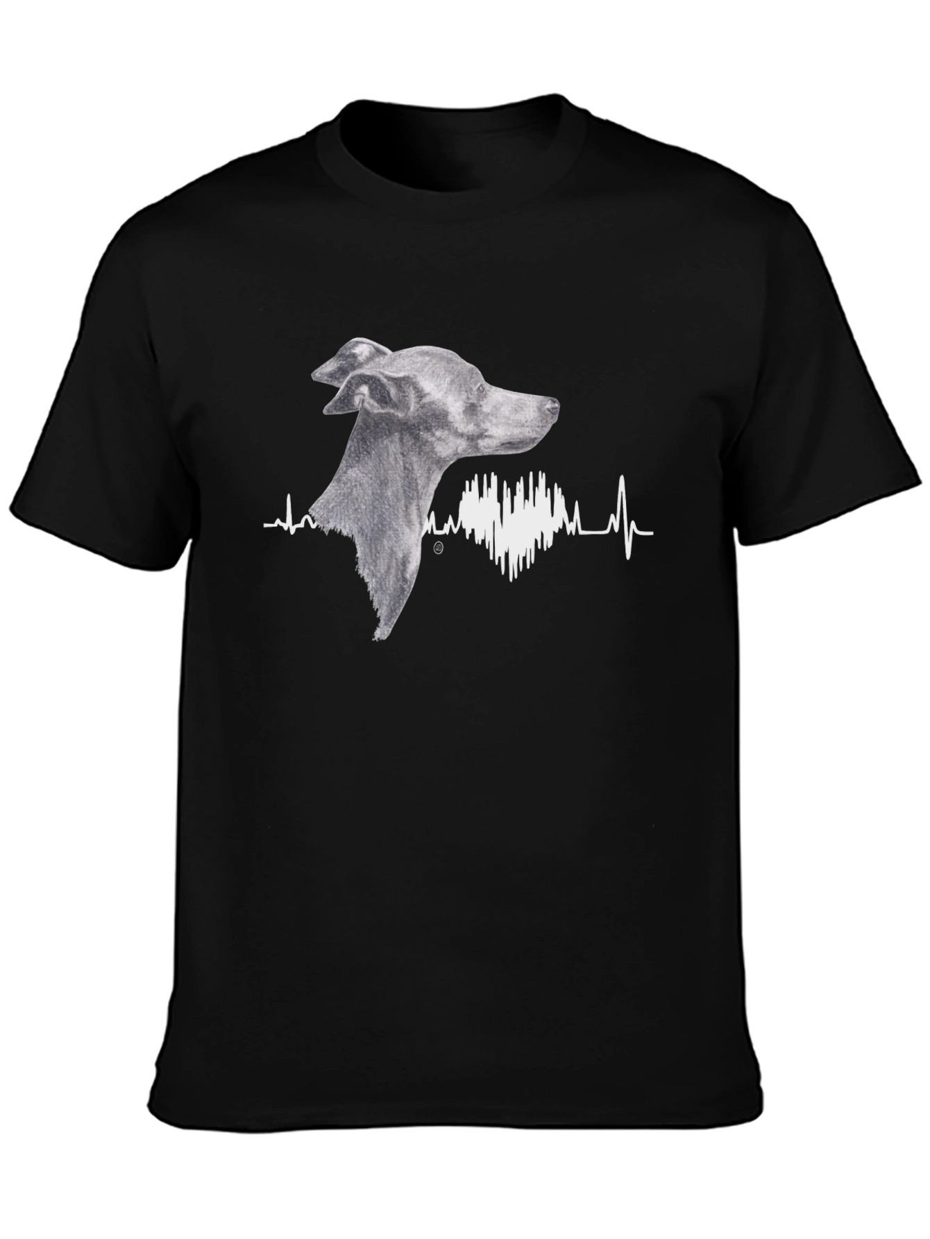 Dog Heartbeat T-Shirt - Unique Canine Design