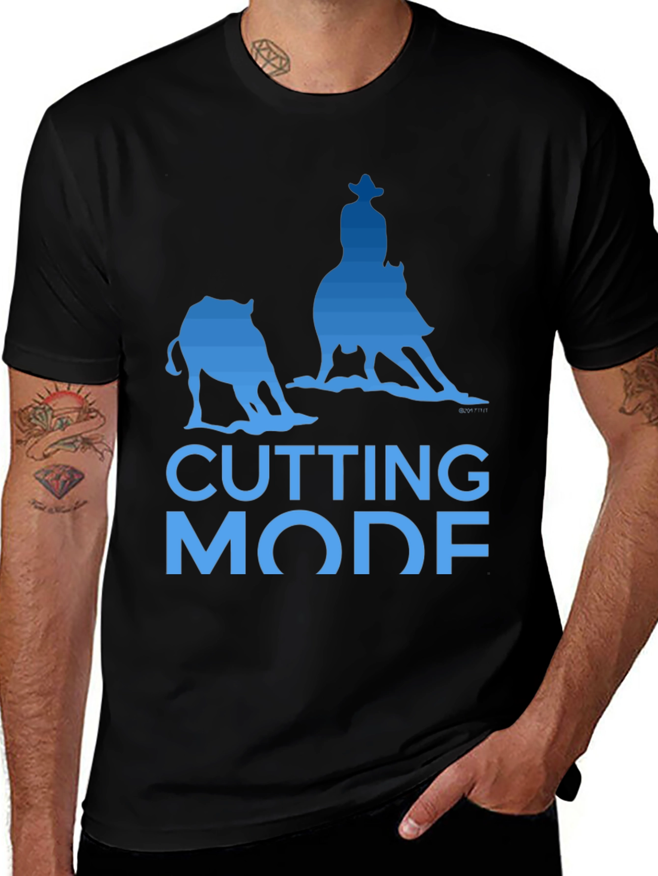 Cutting Horse Mode Graphic T-Shirt