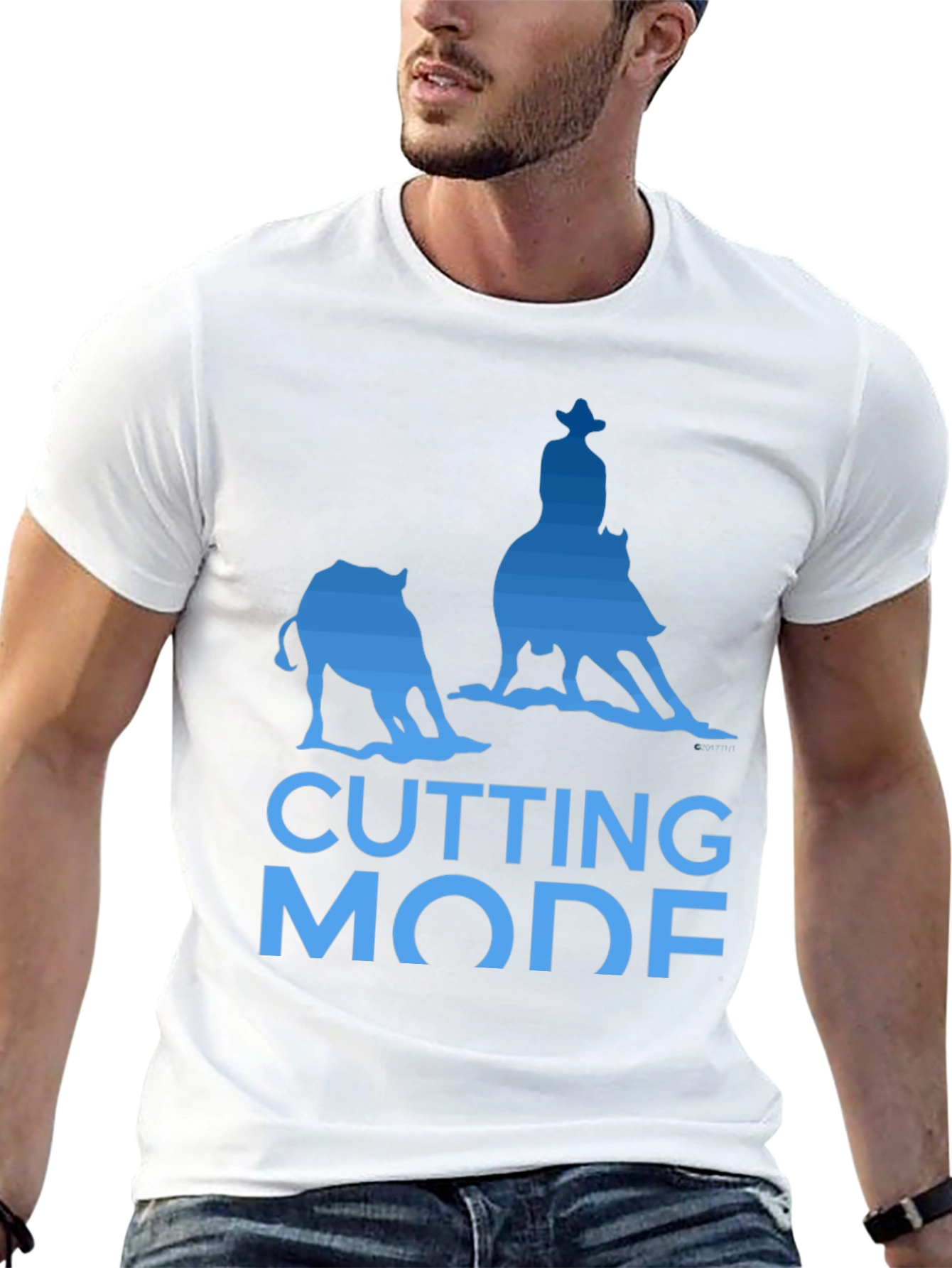 Cutting Horse Mode Graphic T-Shirt