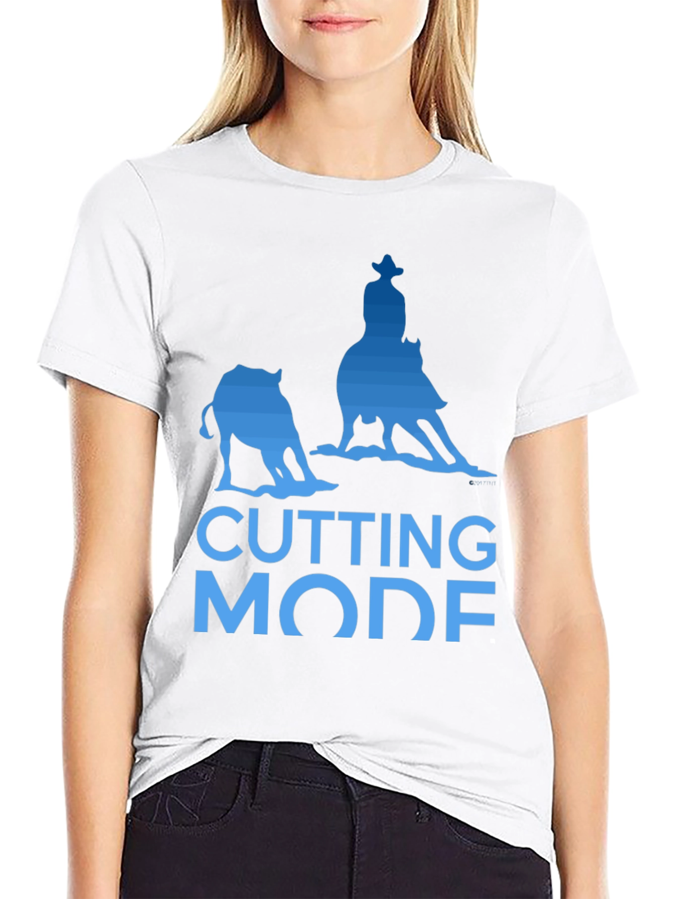 Cutting Horse Mode Graphic T-Shirt