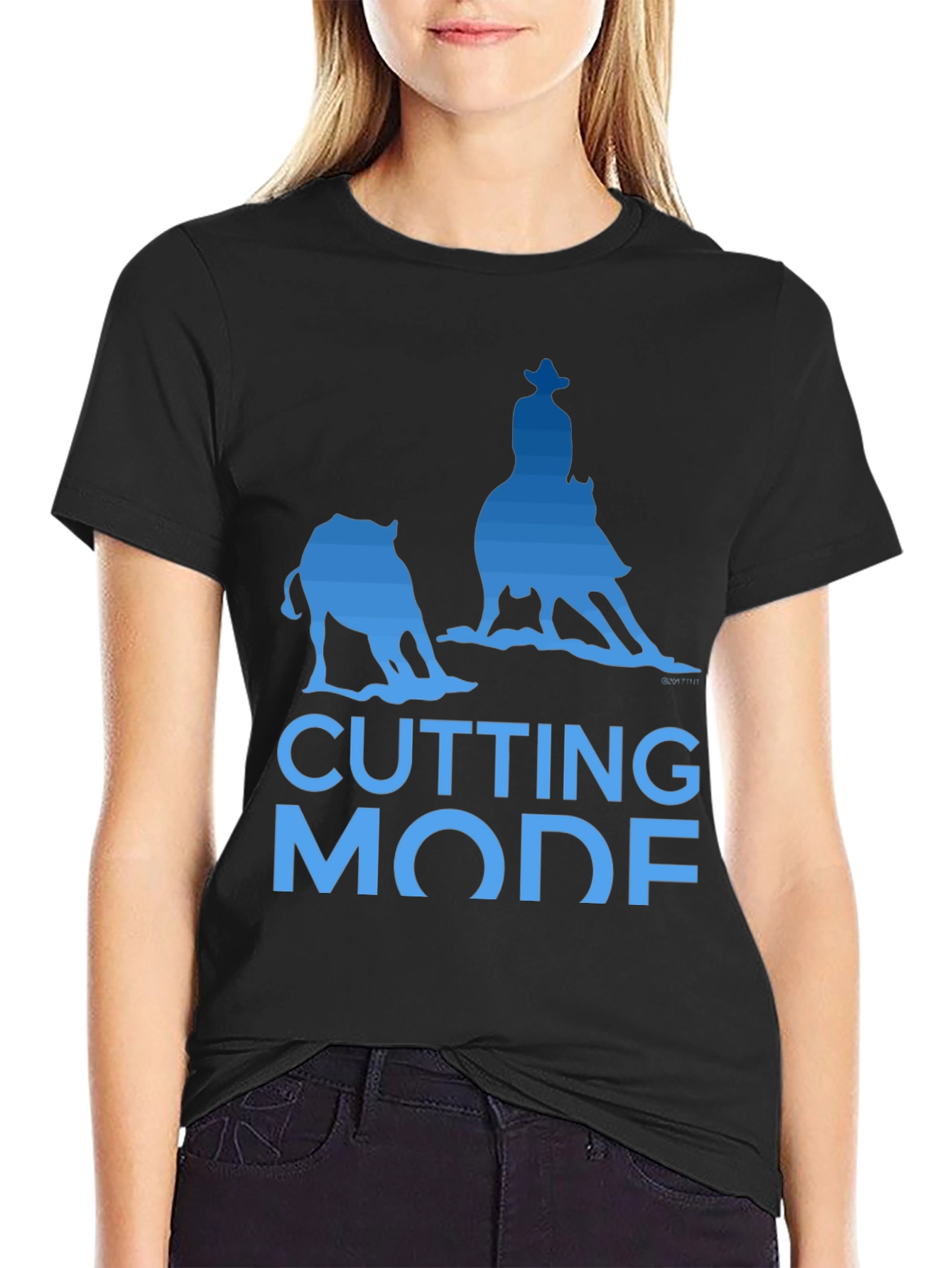 Cutting Horse Mode Graphic T-Shirt