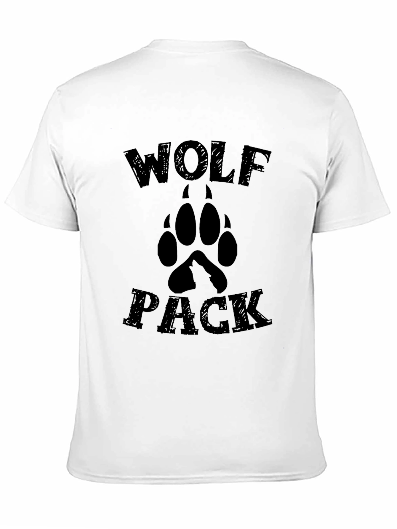 Wolf Pack Graphic Tee - Mens Black T-Shirt