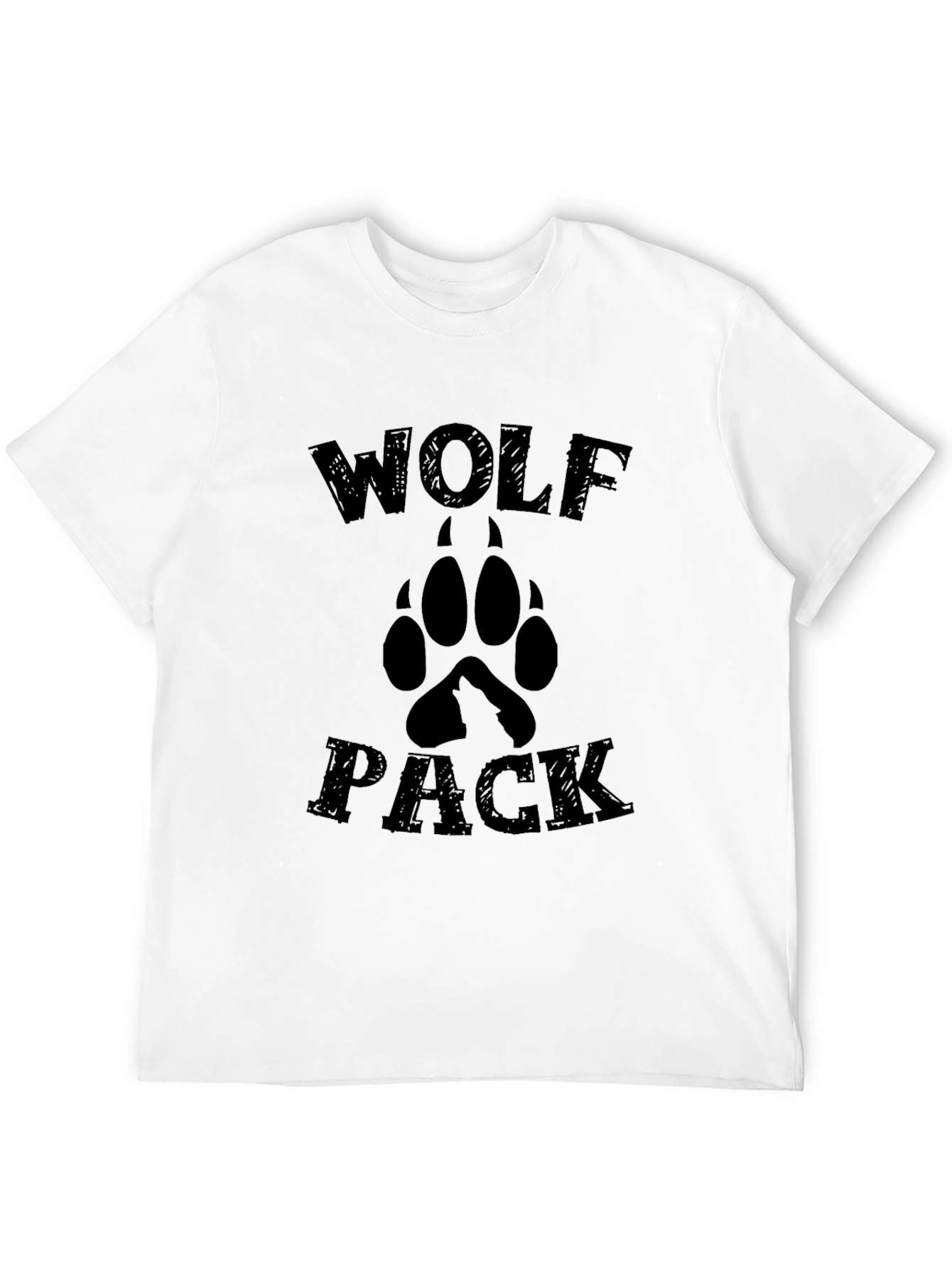 Wolf Pack Graphic Tee - Mens Black T-Shirt