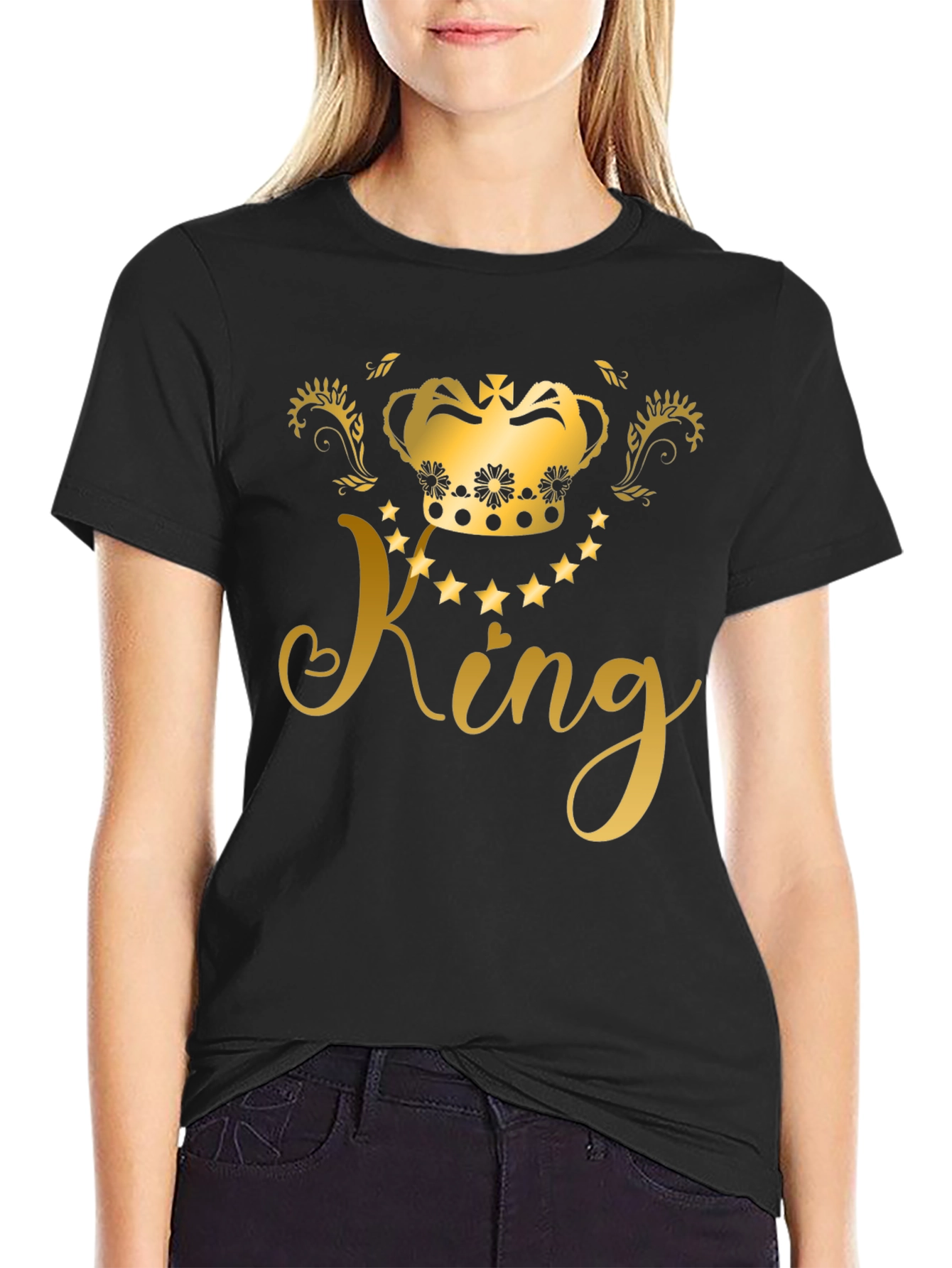 King Graphic Black T-Shirt