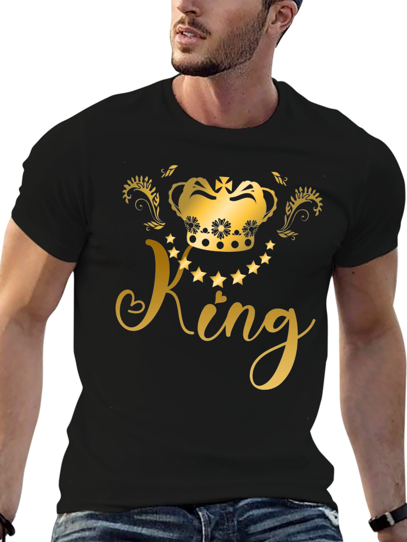 King Graphic Black T-Shirt