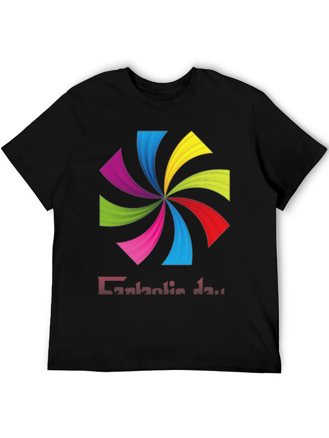 Colorful Swirl Graphic T-Shirt