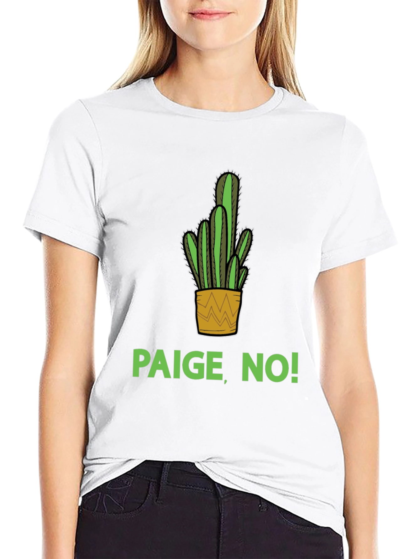 Paige No! Cactus Graphic T-Shirt