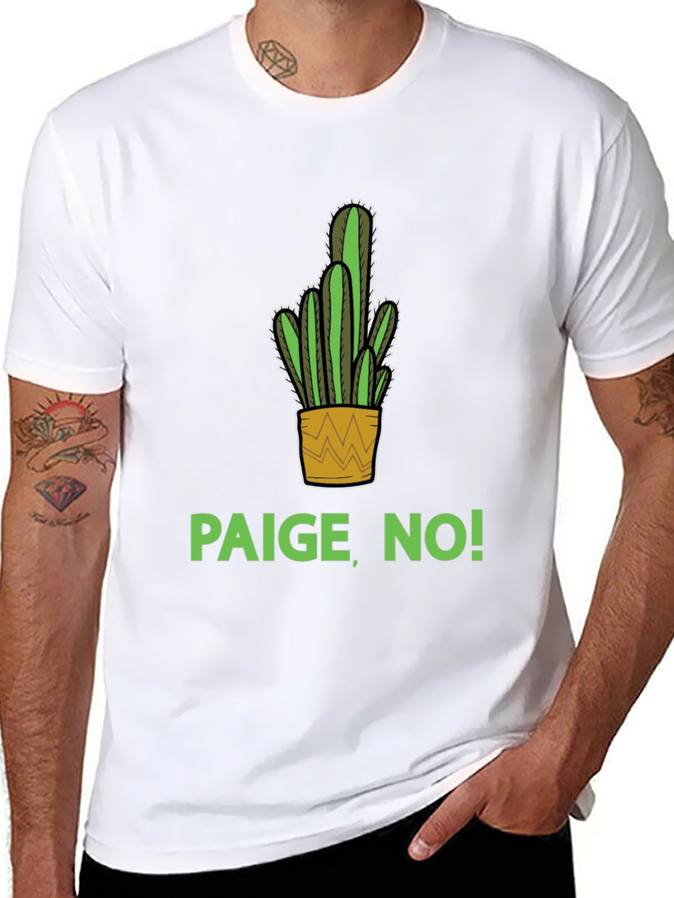 Paige No! Cactus Graphic T-Shirt