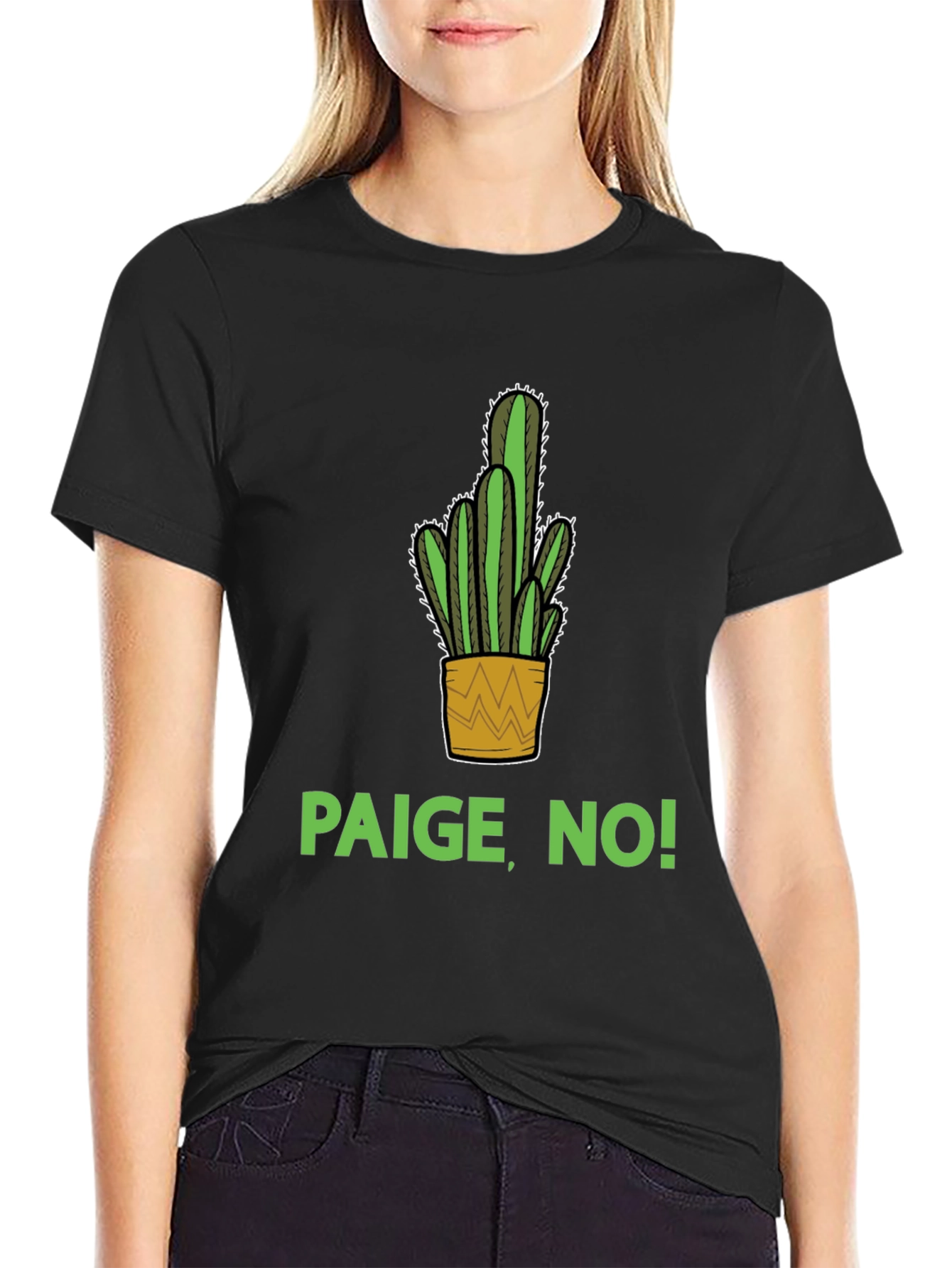 Paige No! Cactus Graphic T-Shirt