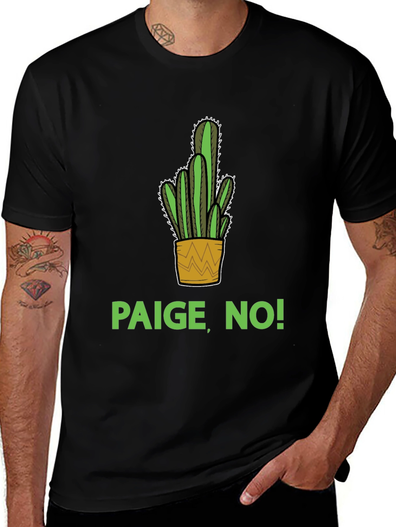 Paige No! Cactus Graphic T-Shirt