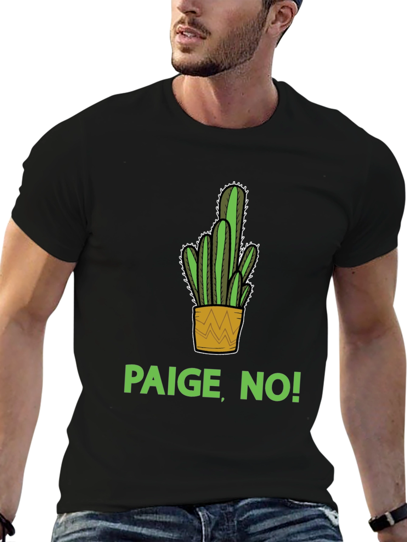 Paige No! Cactus Graphic T-Shirt