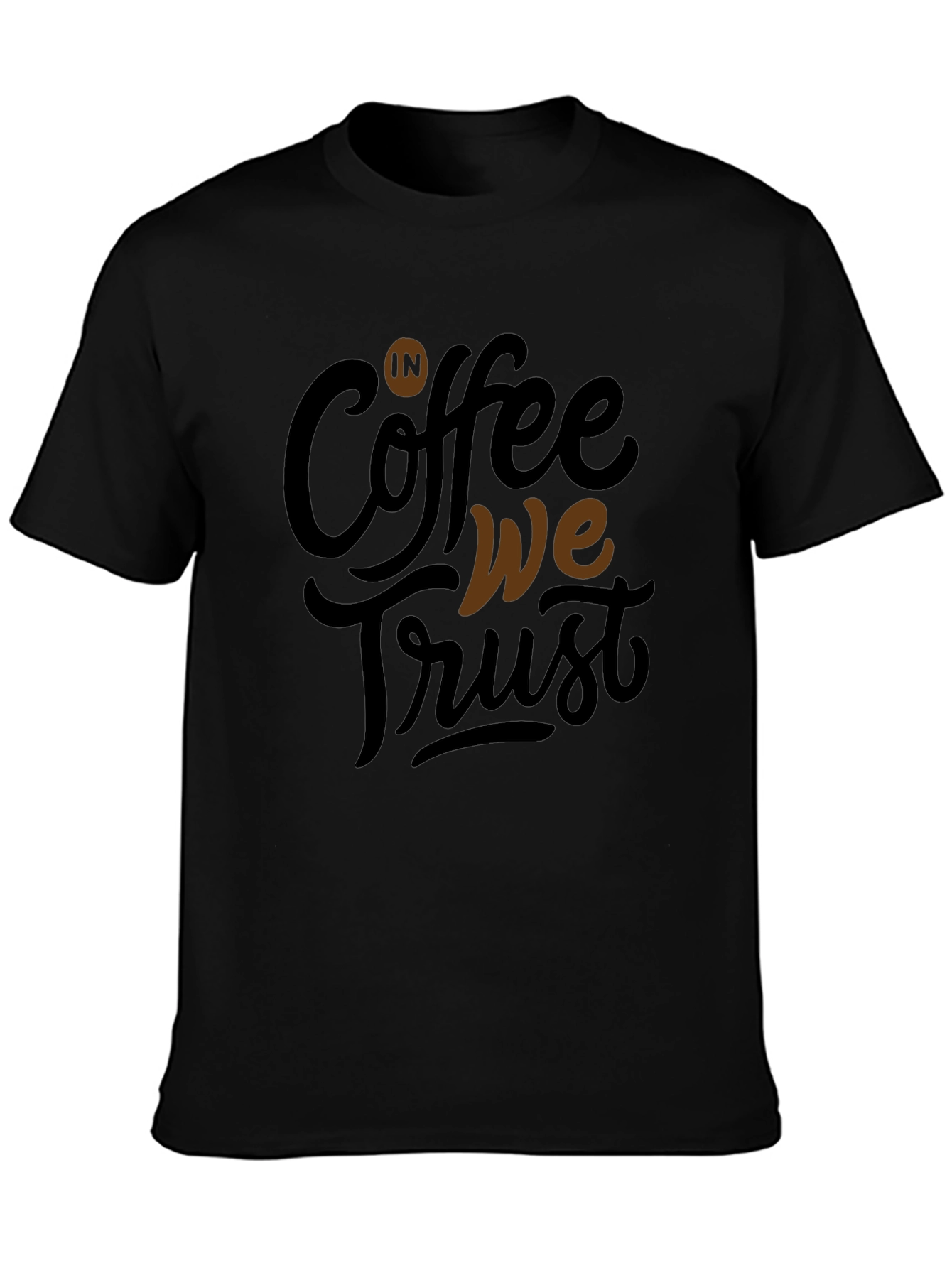 Coffee We Trust Graphic Tee - Mens Black T-Shirt
