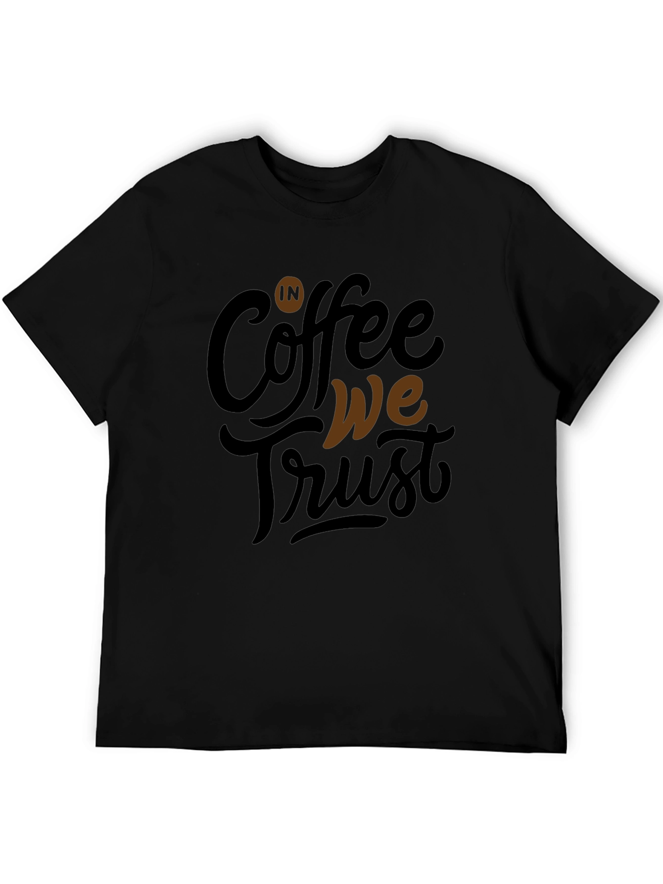 Coffee We Trust Graphic Tee - Mens Black T-Shirt