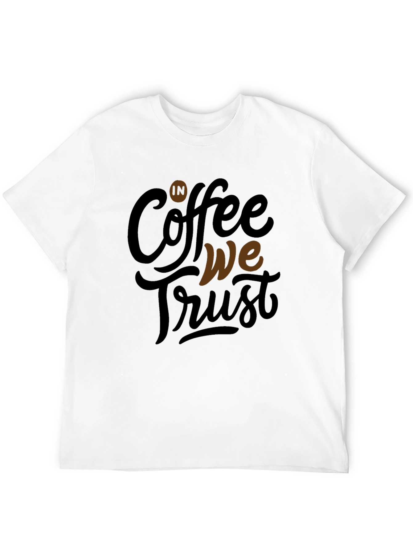 Coffee We Trust Graphic Tee - Mens Black T-Shirt