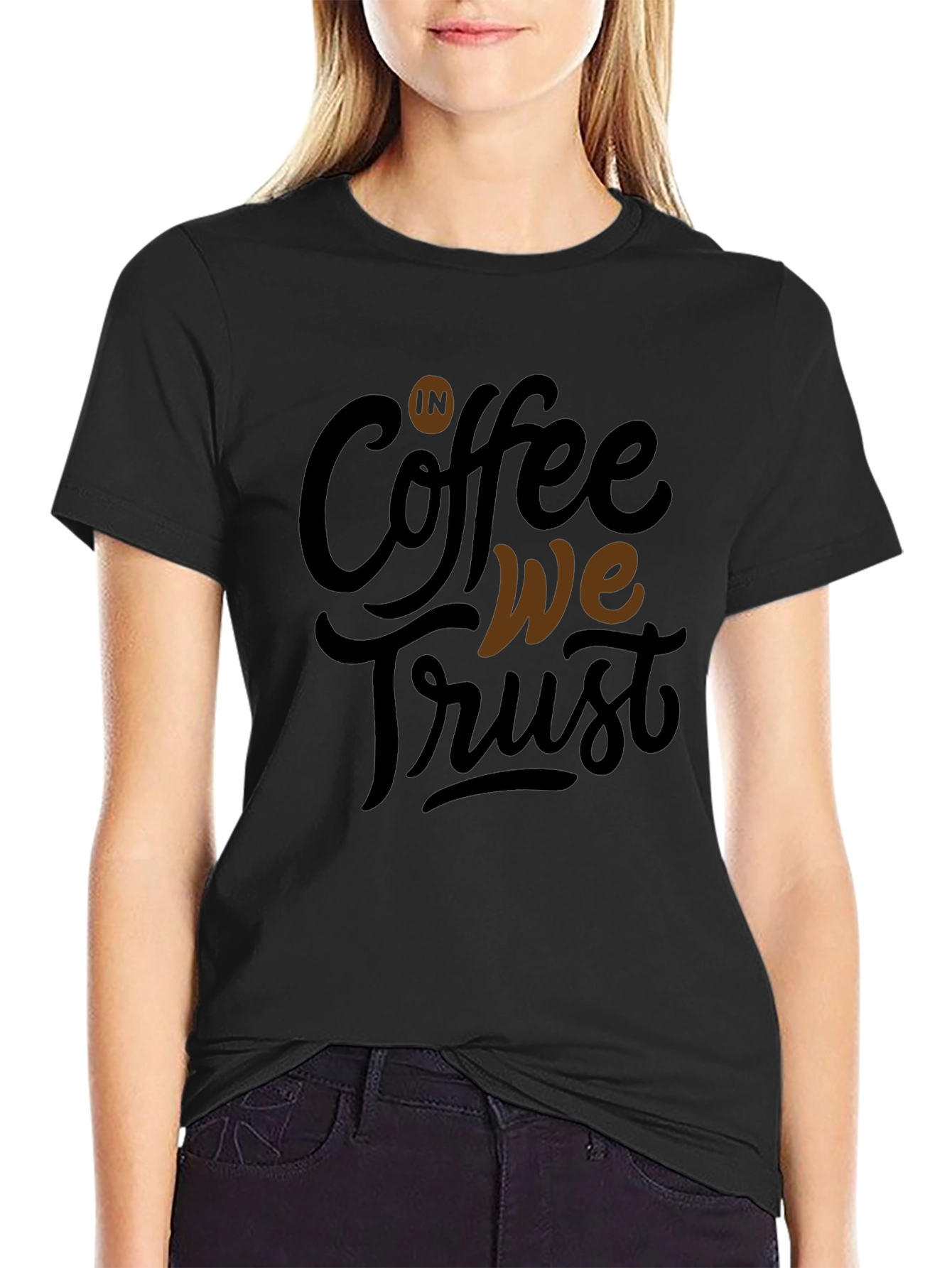 Coffee We Trust Graphic Tee - Mens Black T-Shirt
