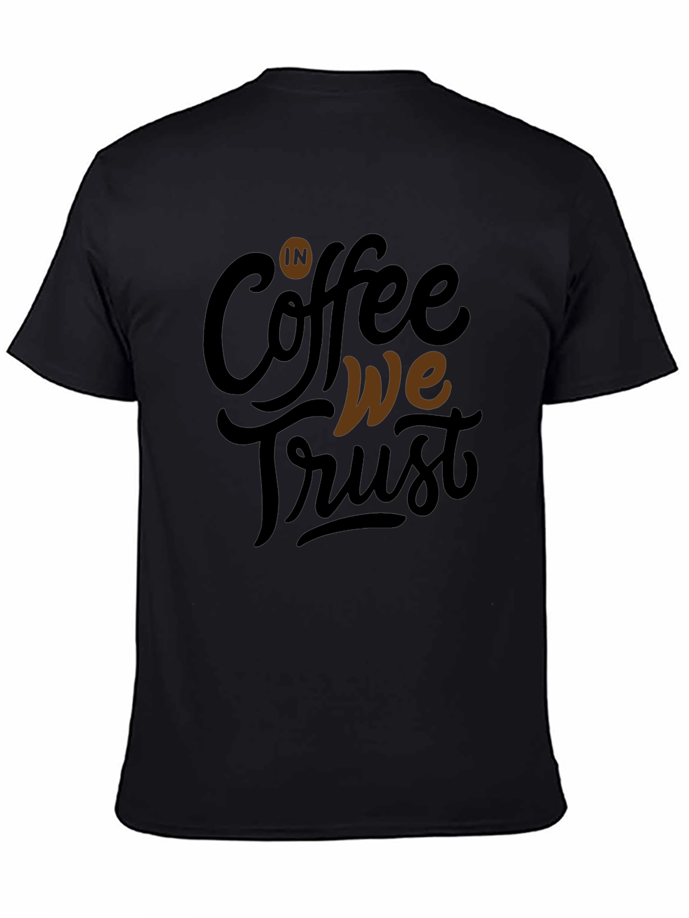 Coffee We Trust Graphic Tee - Mens Black T-Shirt