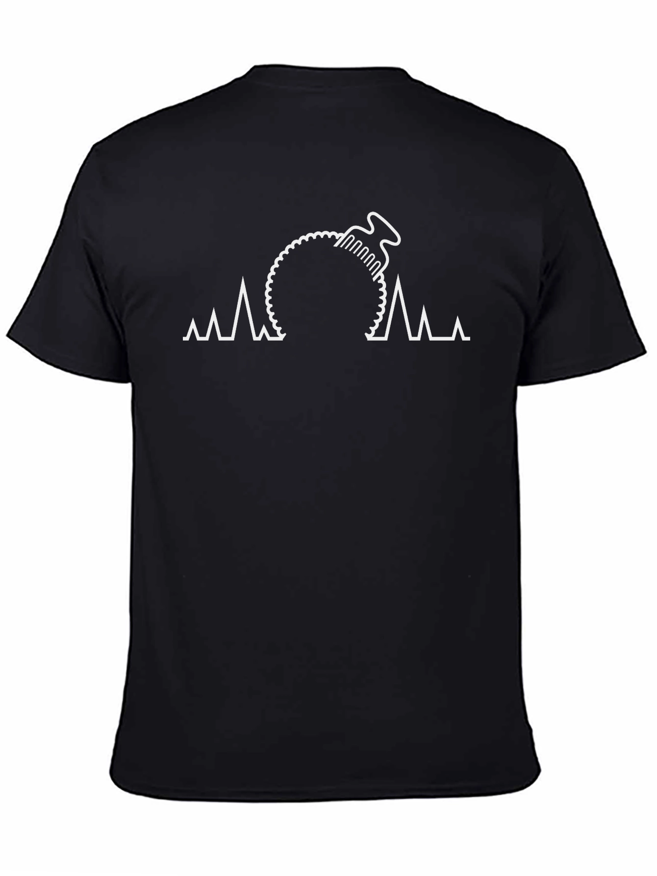 Heartbeat Bike Graphic Tee - Black