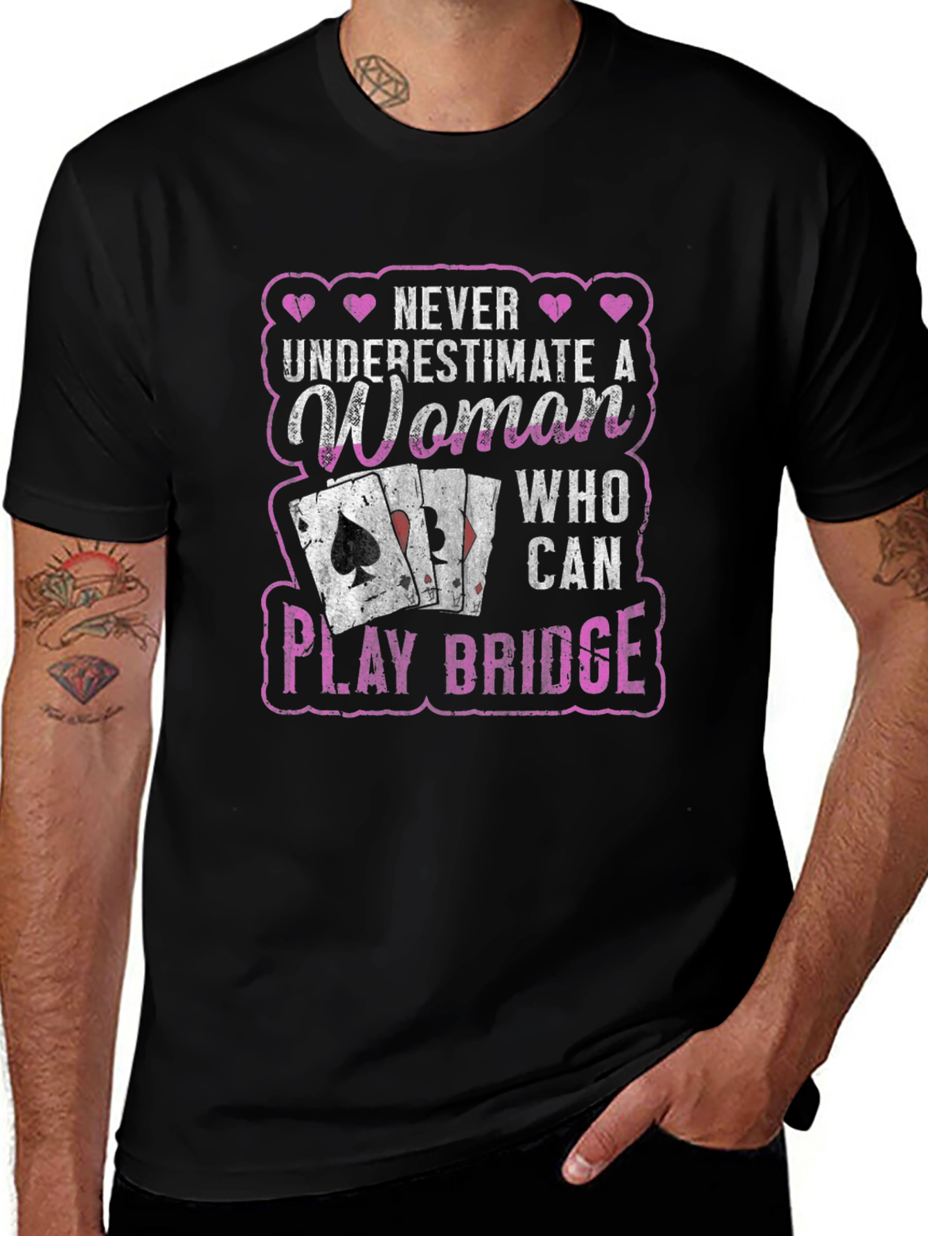 Never Underestimate a Woman Who Can Play Bridge T-Shirt