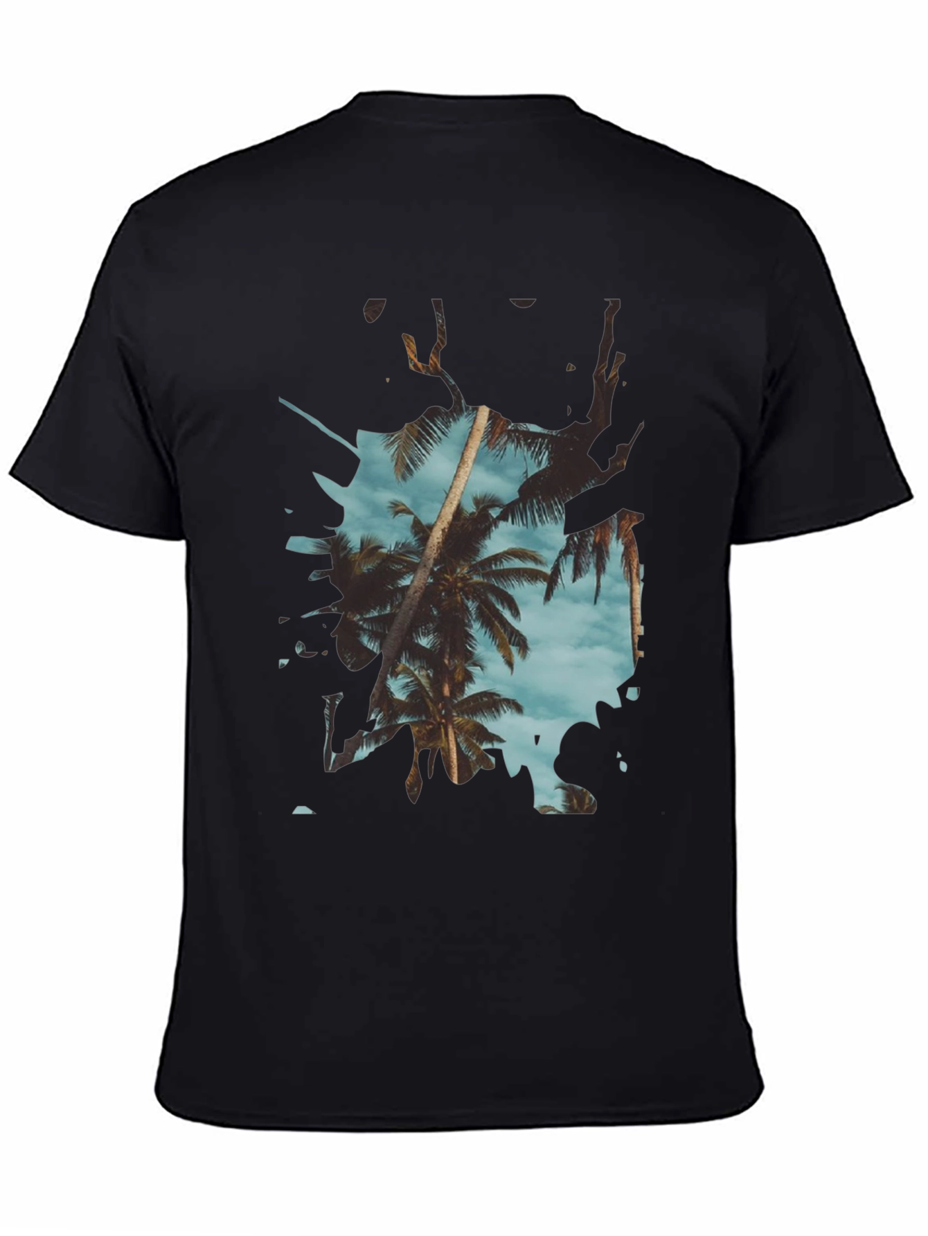 Tropical Palm Tree Graphic Tee - Summer Vibes