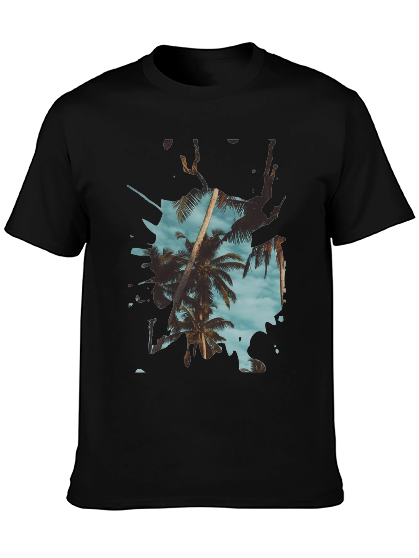 Tropical Palm Tree Graphic Tee - Summer Vibes