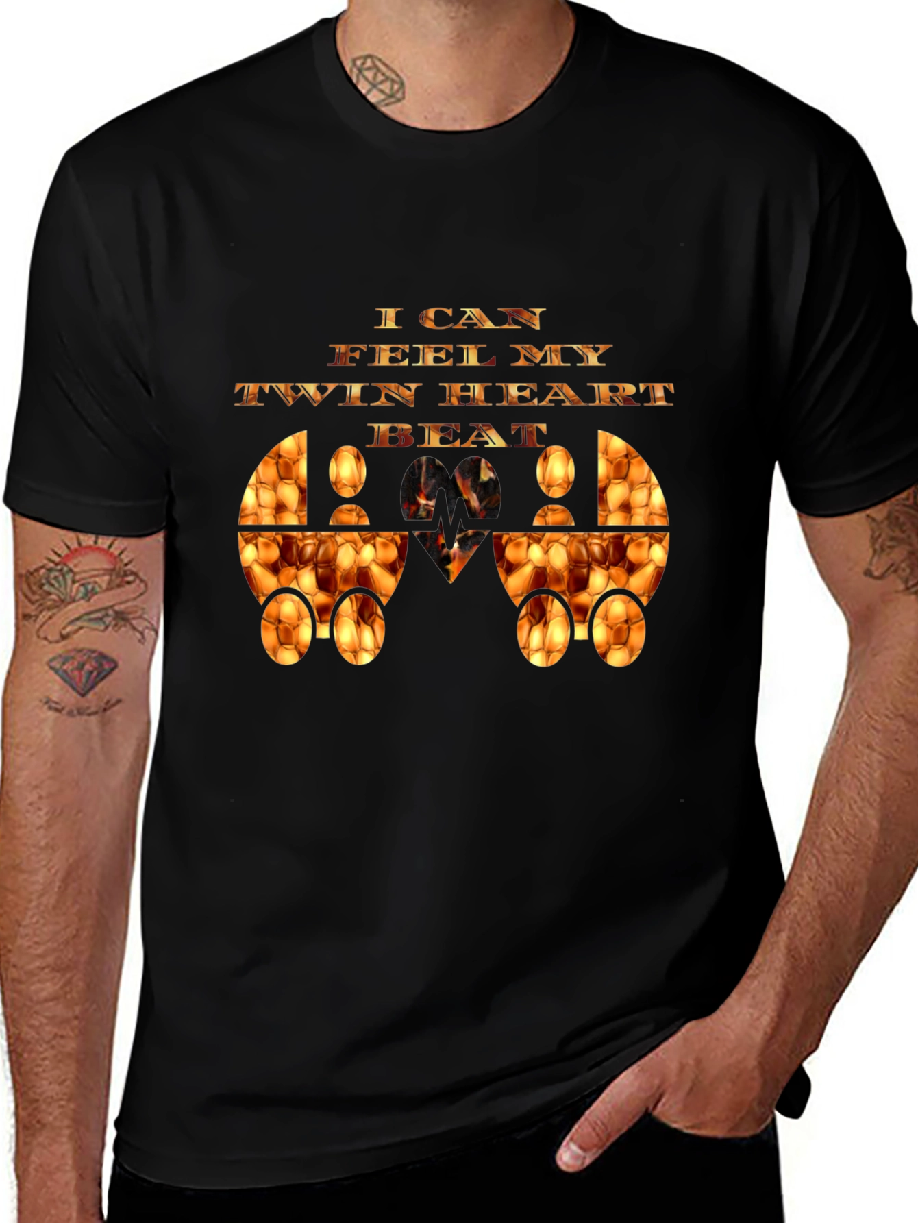 Twin Heart Beat Graphic Tee