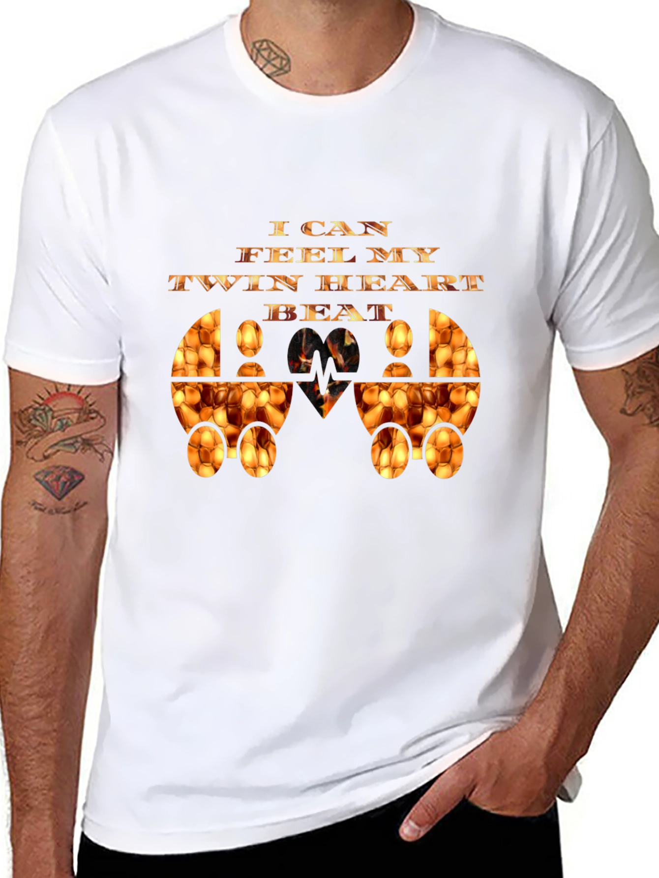Twin Heart Beat Graphic Tee