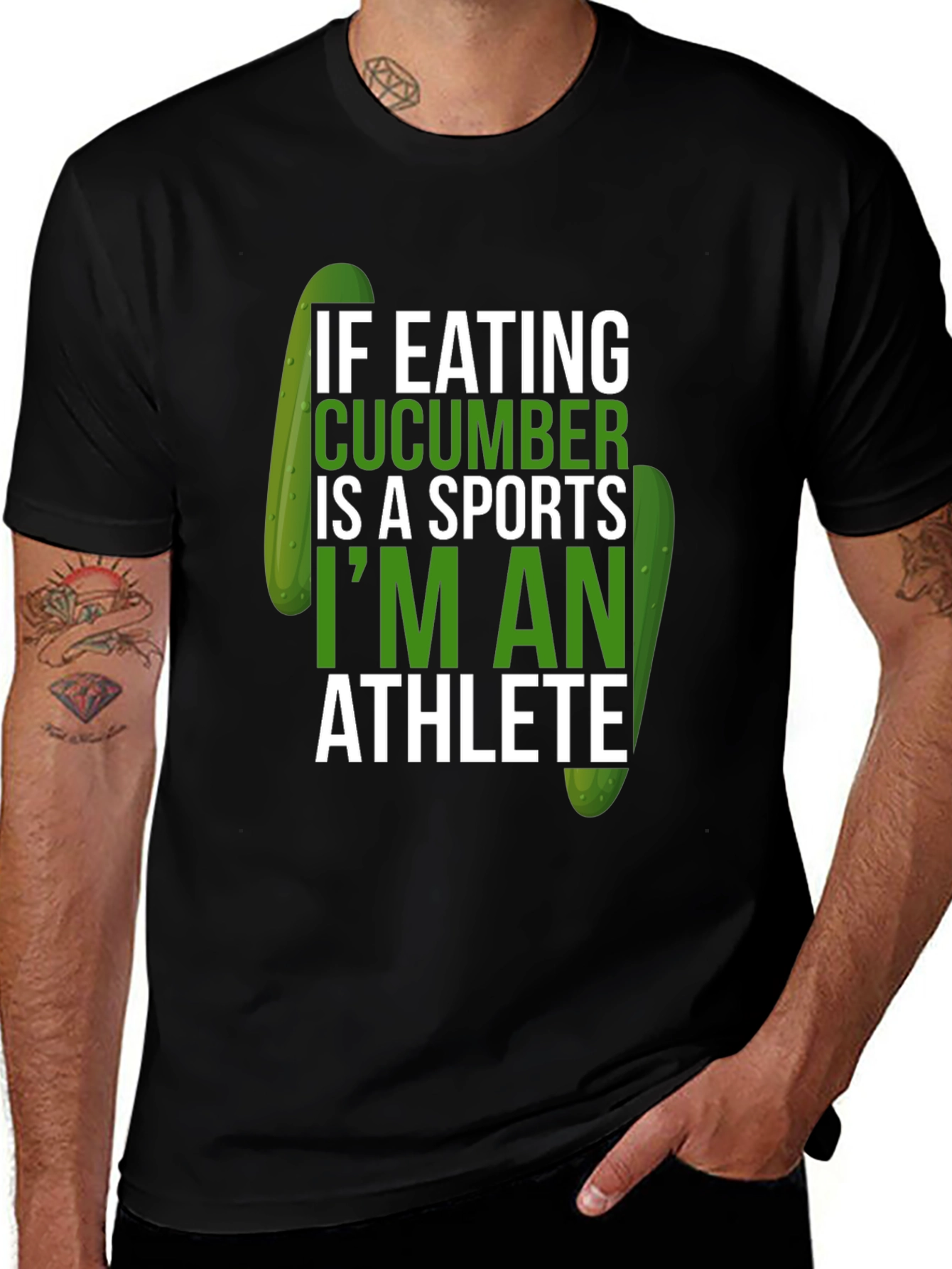 Funny Cucumber Athlete T-Shirt