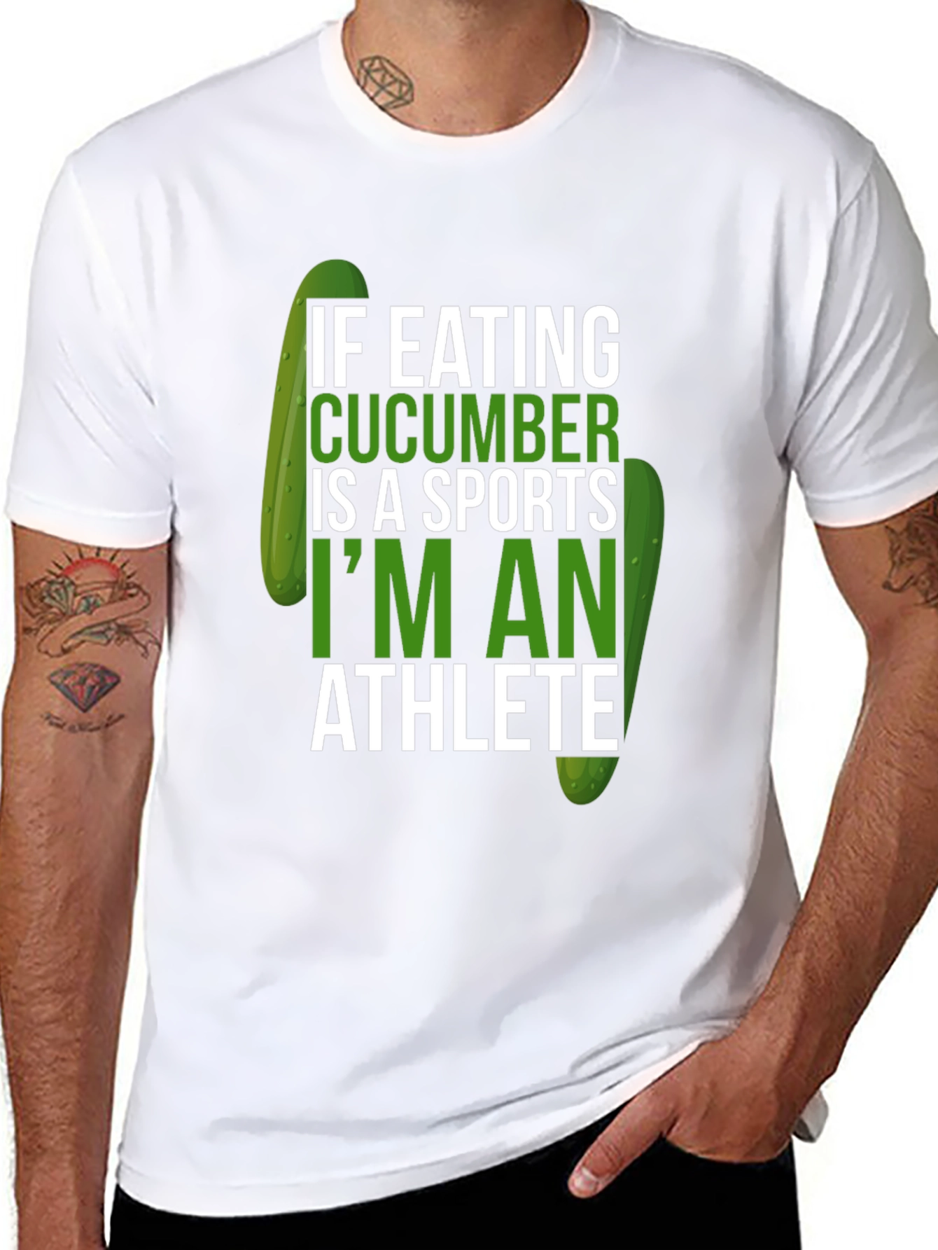 Funny Cucumber Athlete T-Shirt