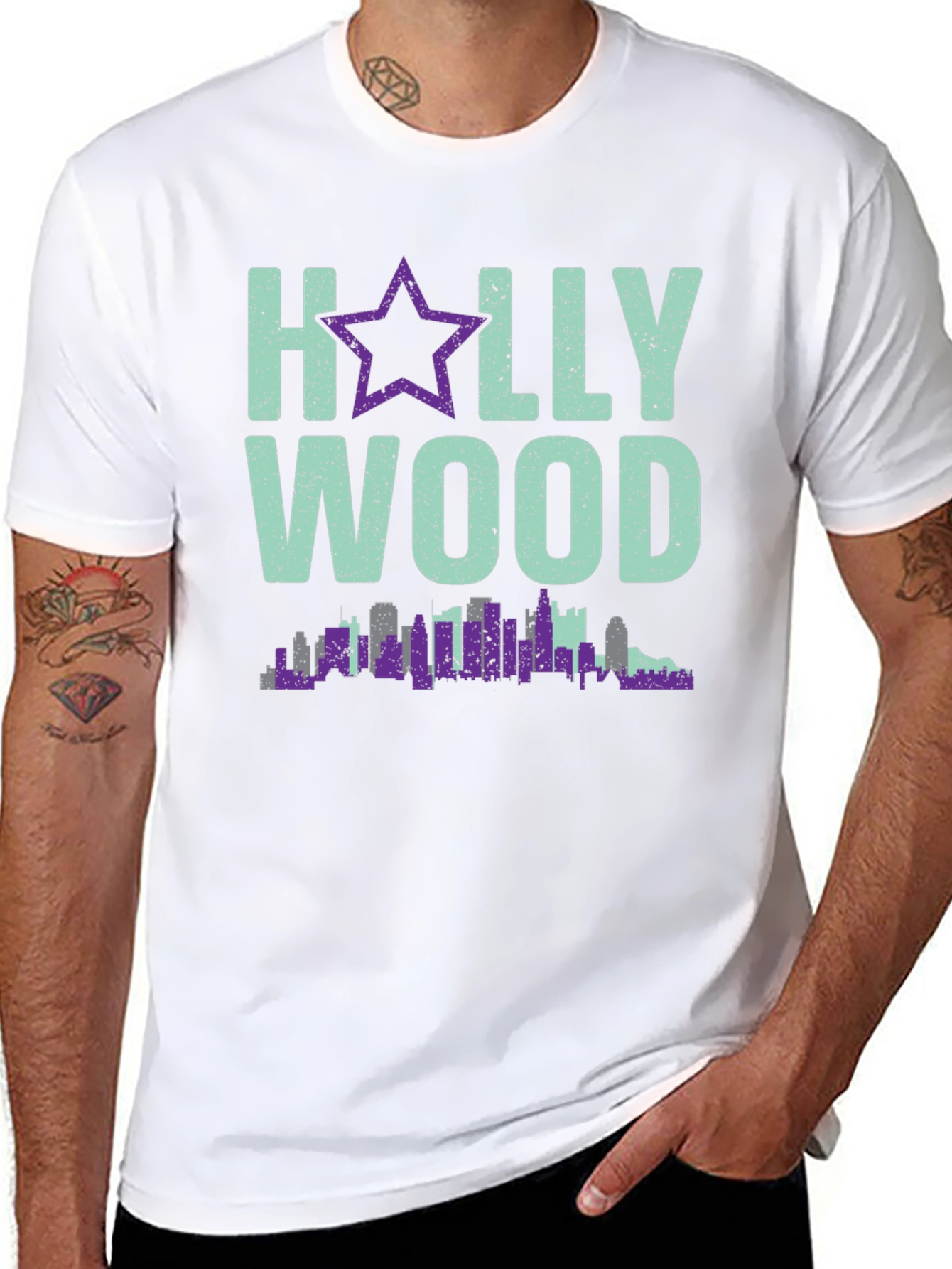 Hollywood Skyline Graphic Tee