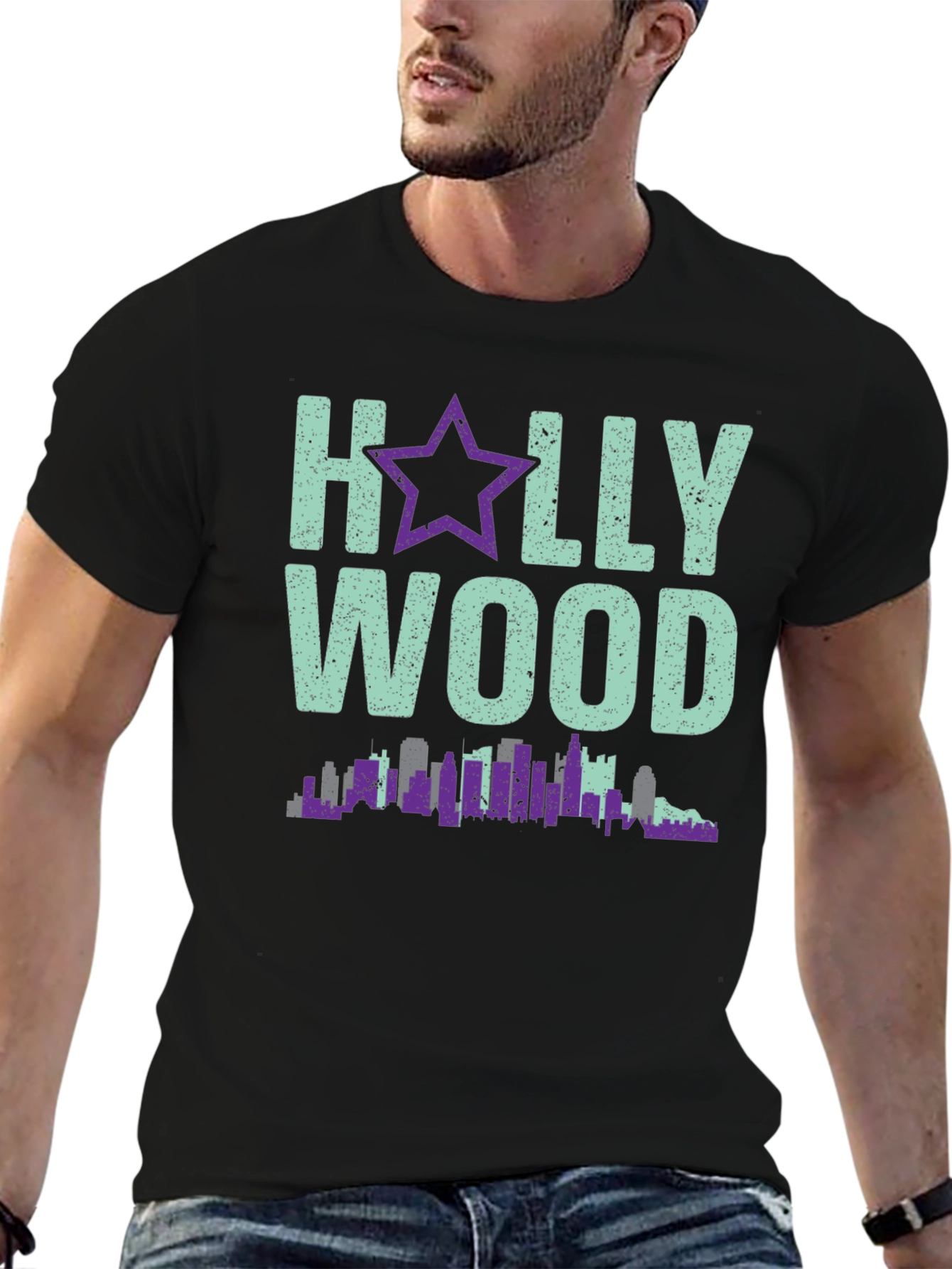 Hollywood Skyline Graphic Tee