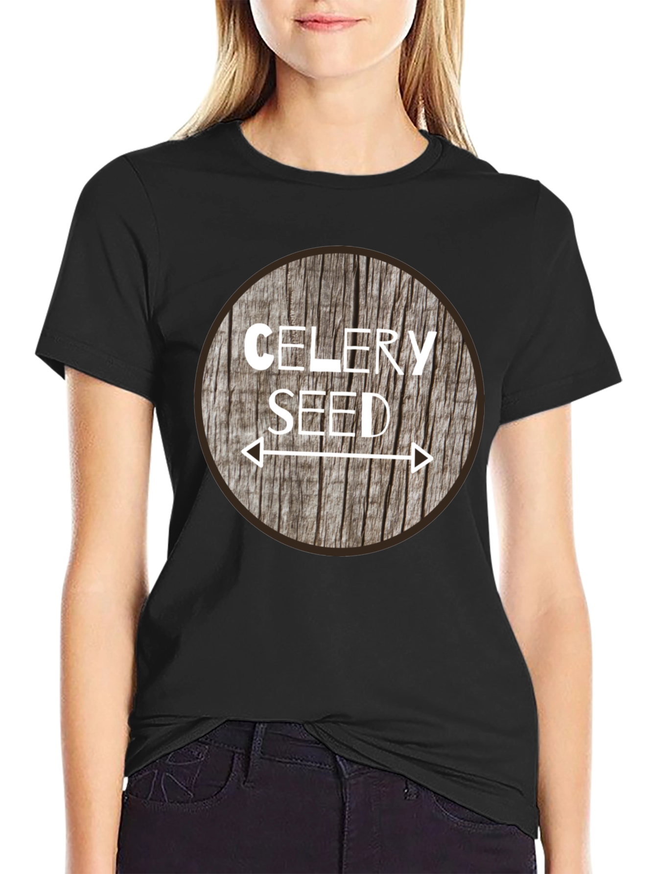 Celery Seed Graphic Tee - Unisex Black T-Shirt