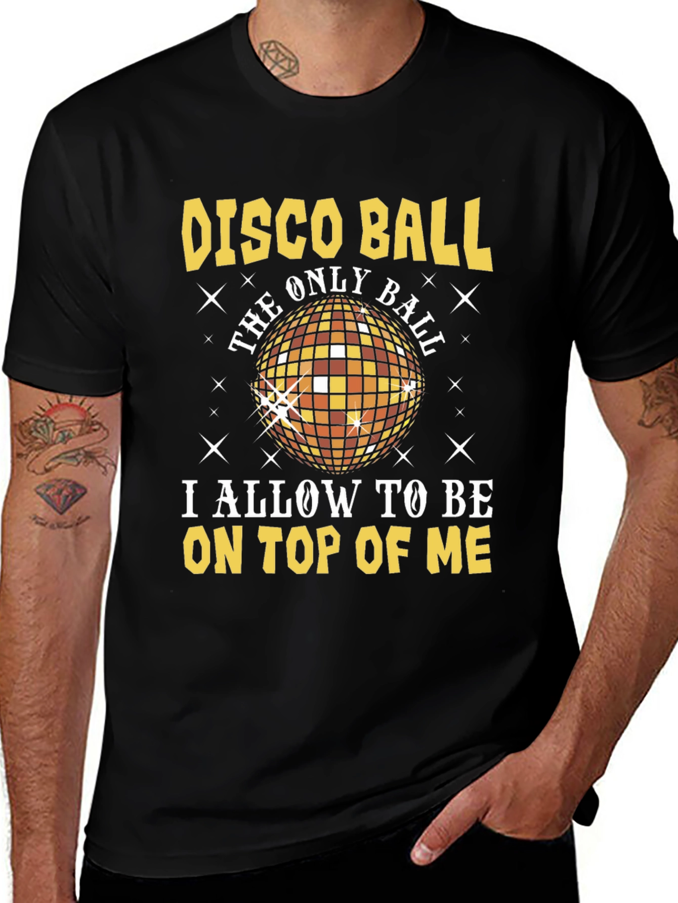 Disco Ball Graphic T-Shirt