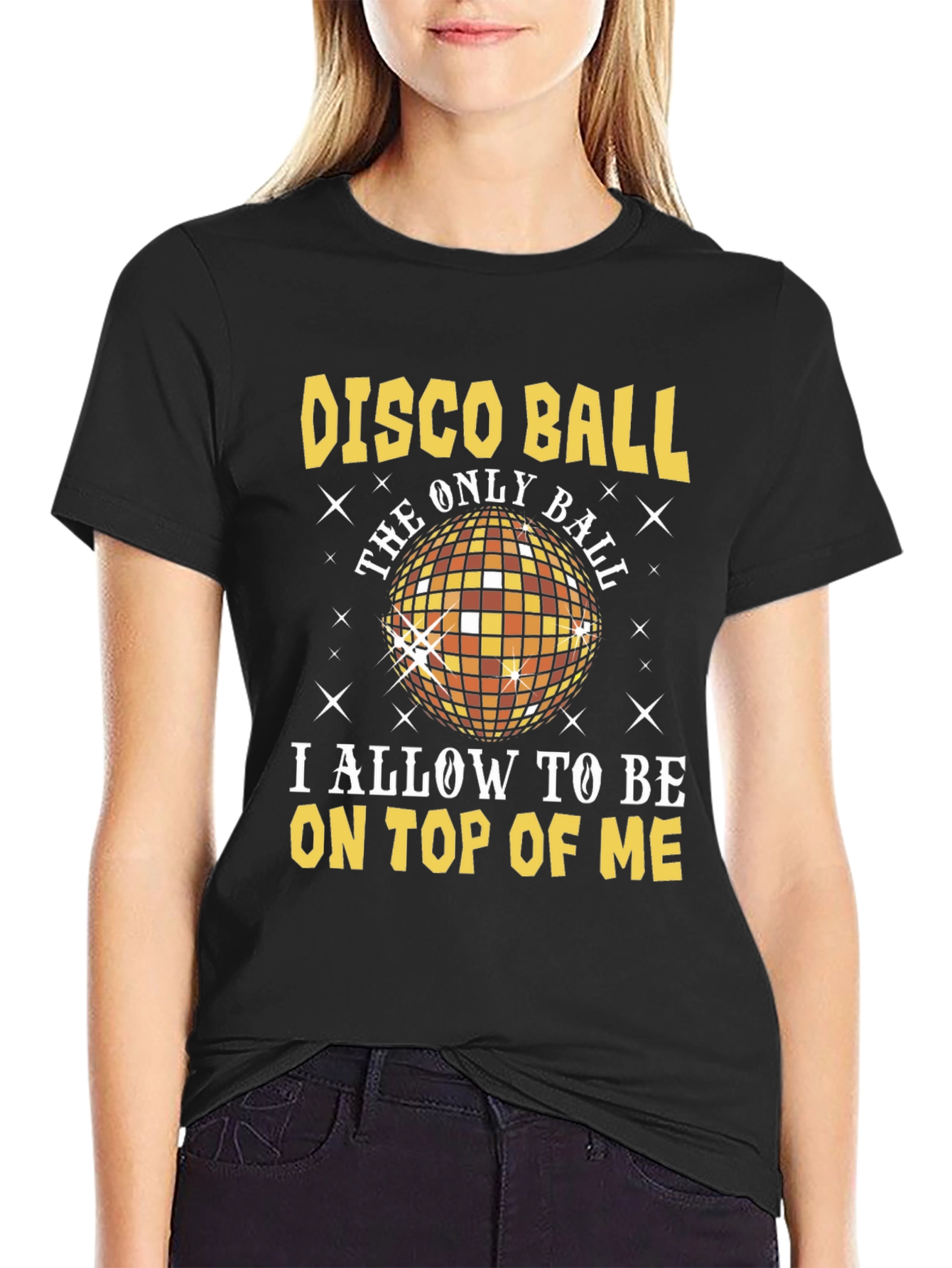 Disco Ball Graphic T-Shirt