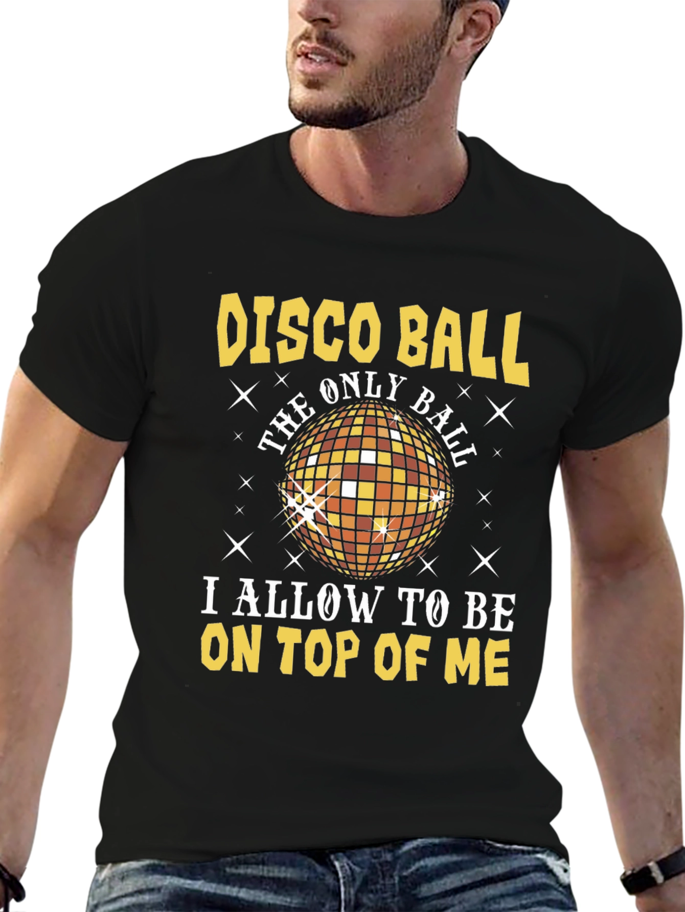Disco Ball Graphic T-Shirt