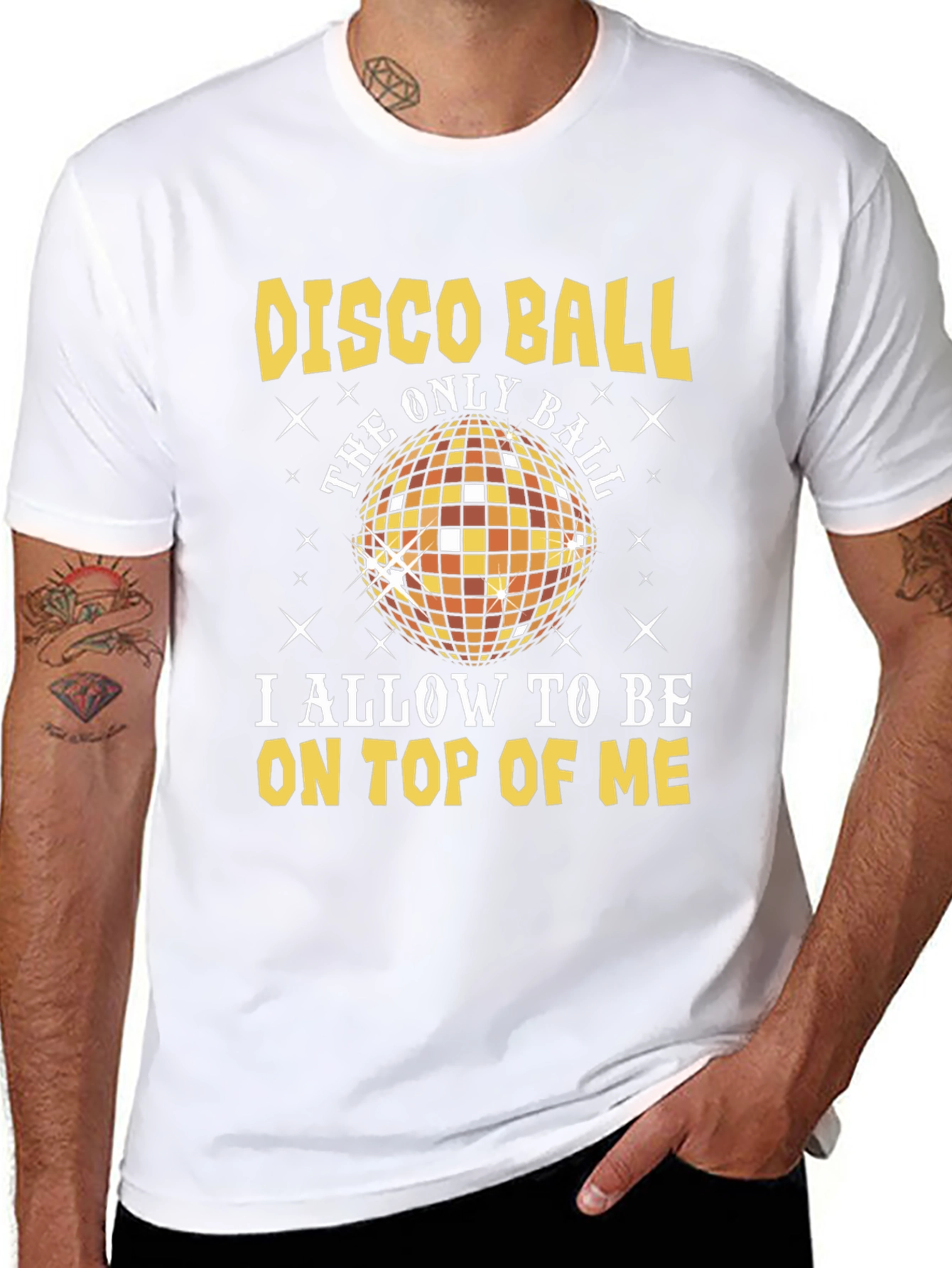 Disco Ball Graphic T-Shirt