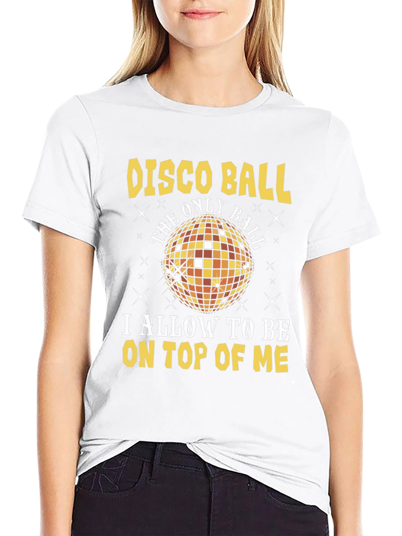 Disco Ball Graphic T-Shirt