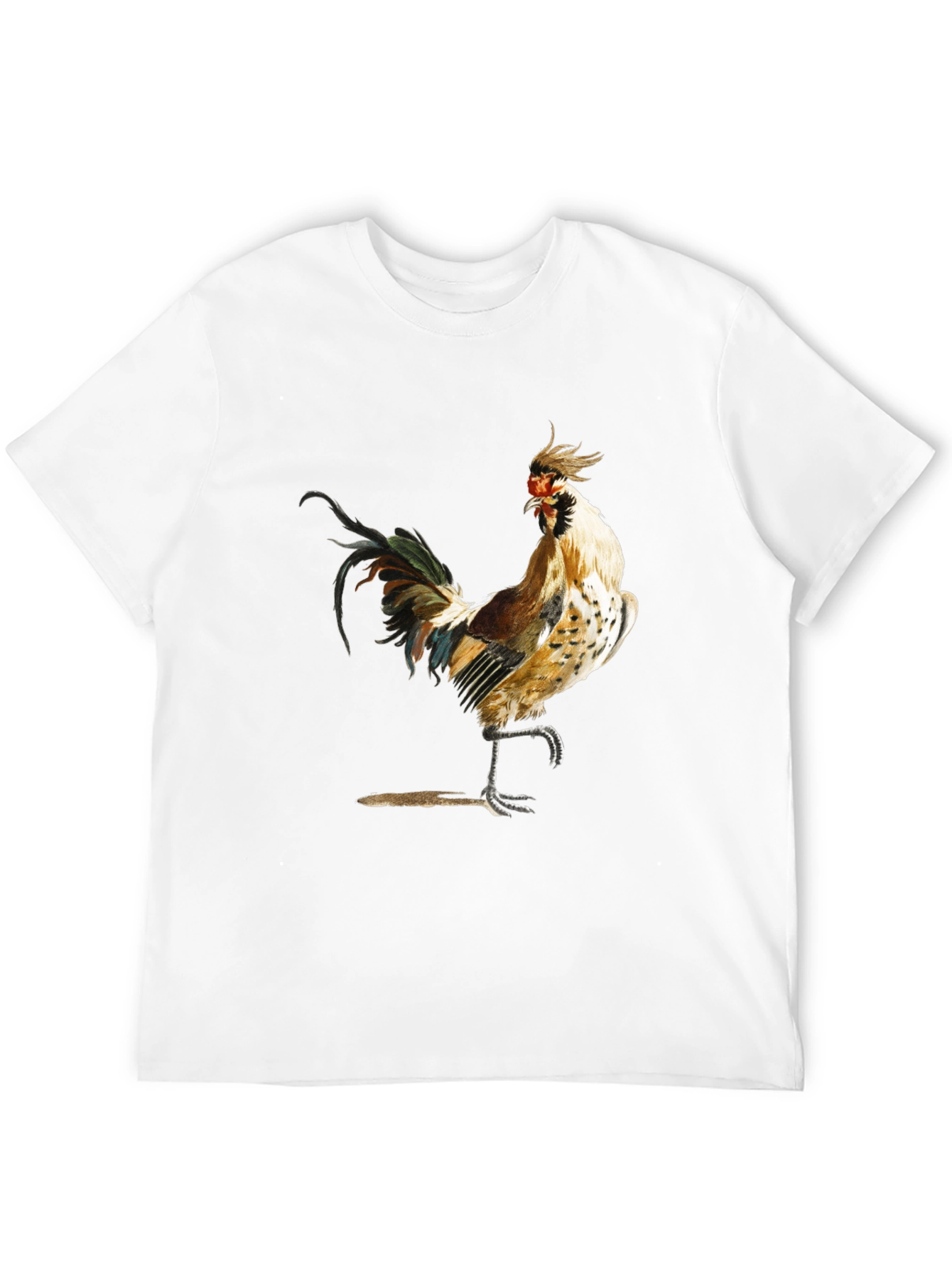 Rooster Graphic Black T-Shirt - Farm Animal Tee