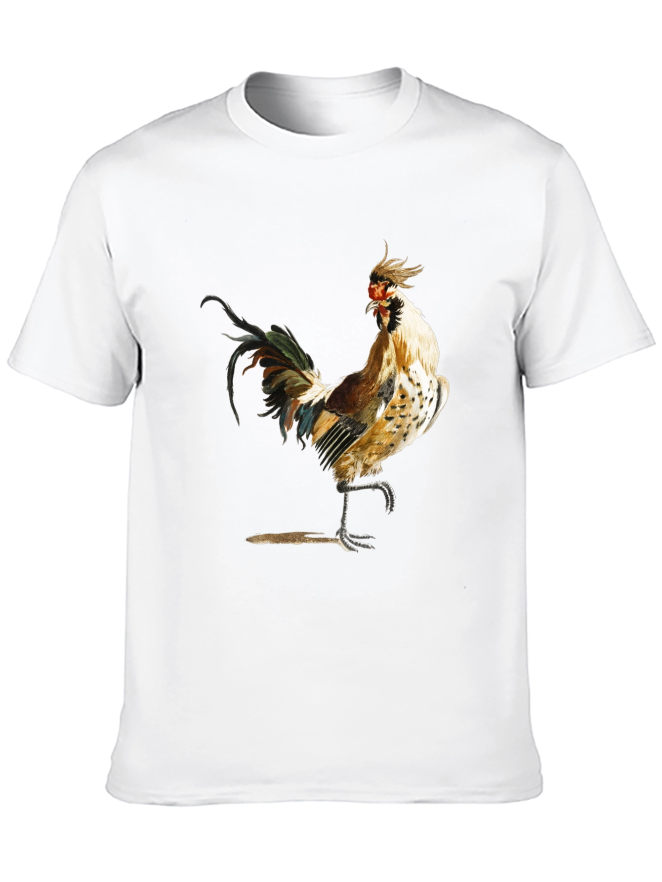 Rooster Graphic Black T-Shirt - Farm Animal Tee