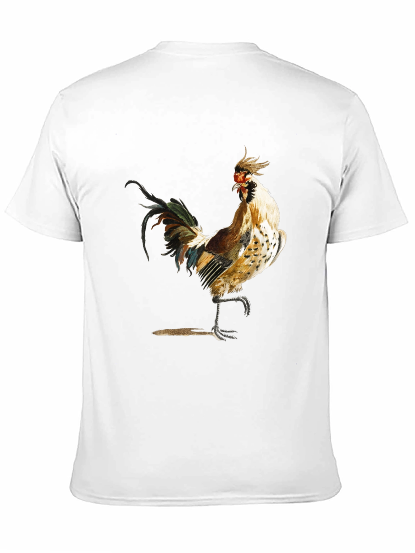 Rooster Graphic Black T-Shirt - Farm Animal Tee