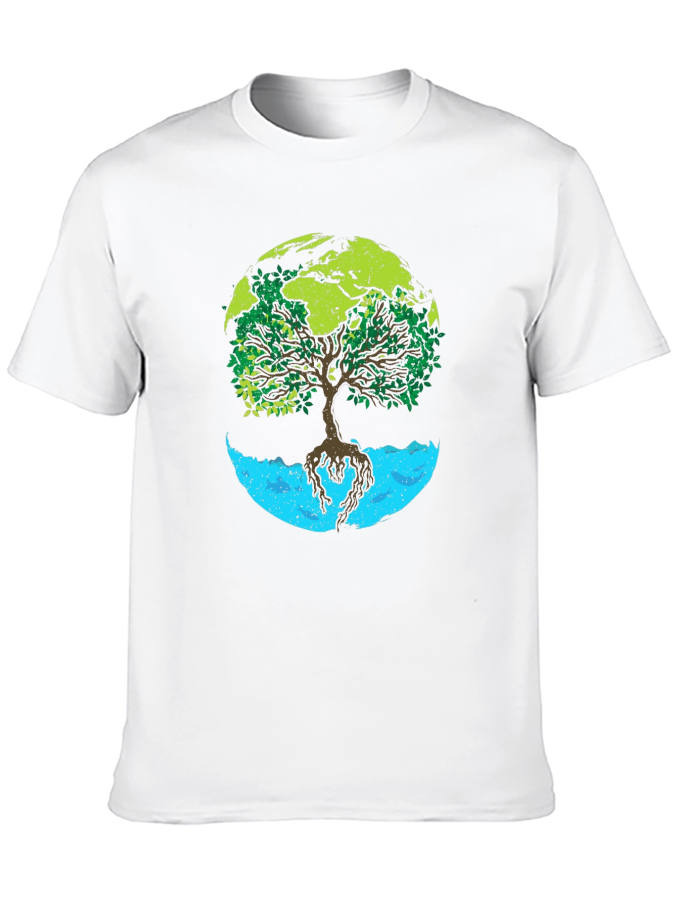 Earth Tree Graphic Tee - Nature Lovers T-Shirt