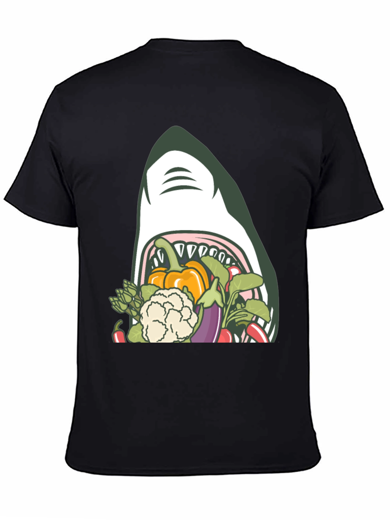 Shark Eating Veggies T-Shirt