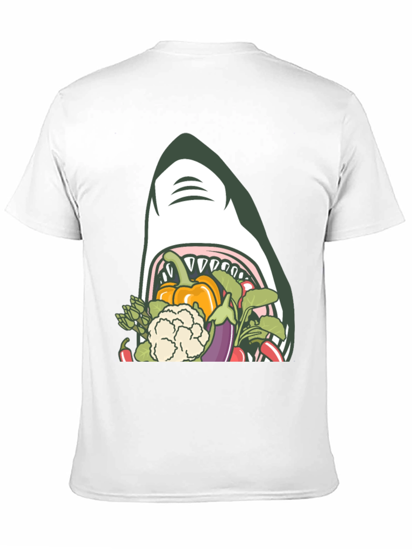 Shark Eating Veggies T-Shirt