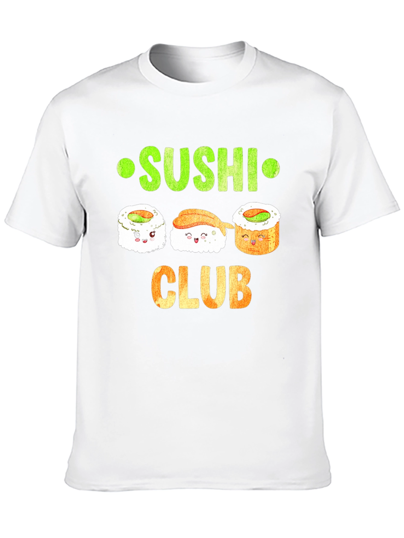 Sushi Club Graphic T-Shirt - Cute Sushi Lover Tee