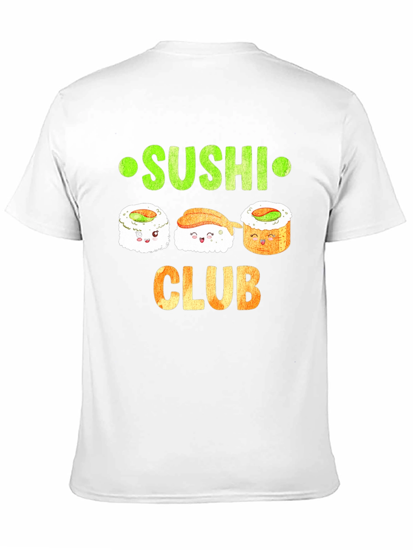 Sushi Club Graphic T-Shirt - Cute Sushi Lover Tee
