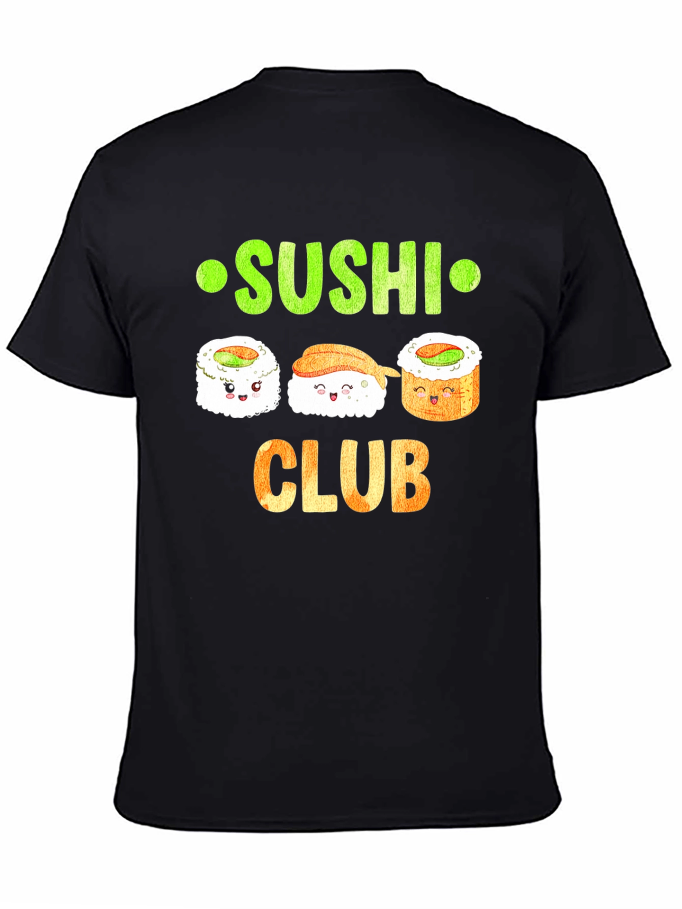Sushi Club Graphic T-Shirt - Cute Sushi Lover Tee