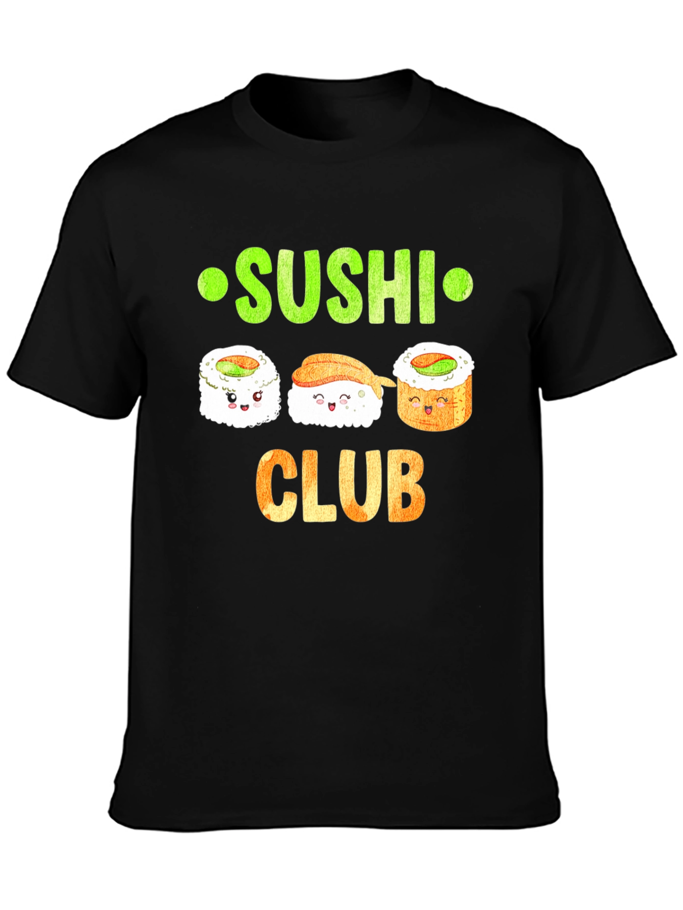 Sushi Club Graphic T-Shirt - Cute Sushi Lover Tee