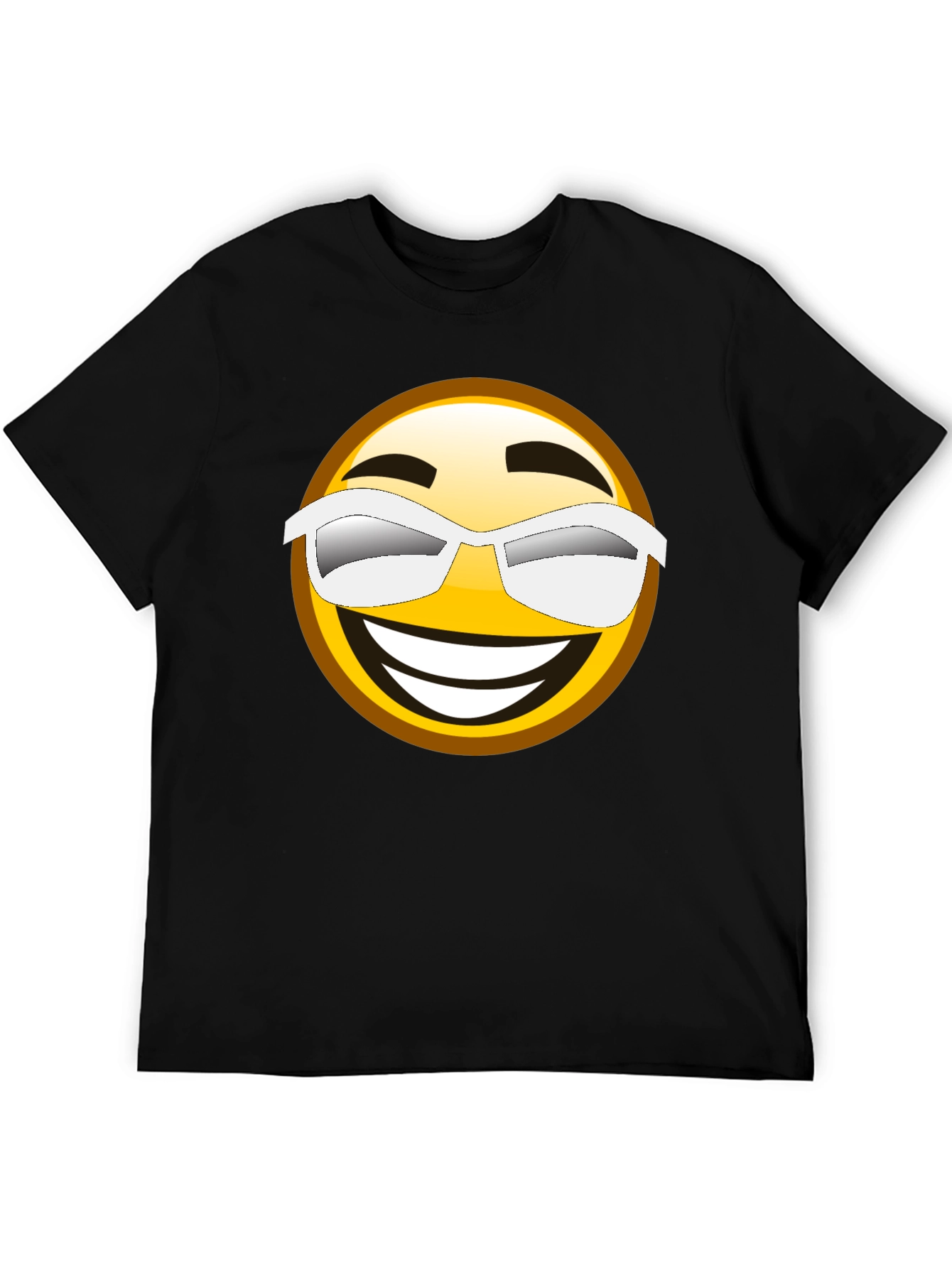 Cool Emoji Graphic Black T-Shirt